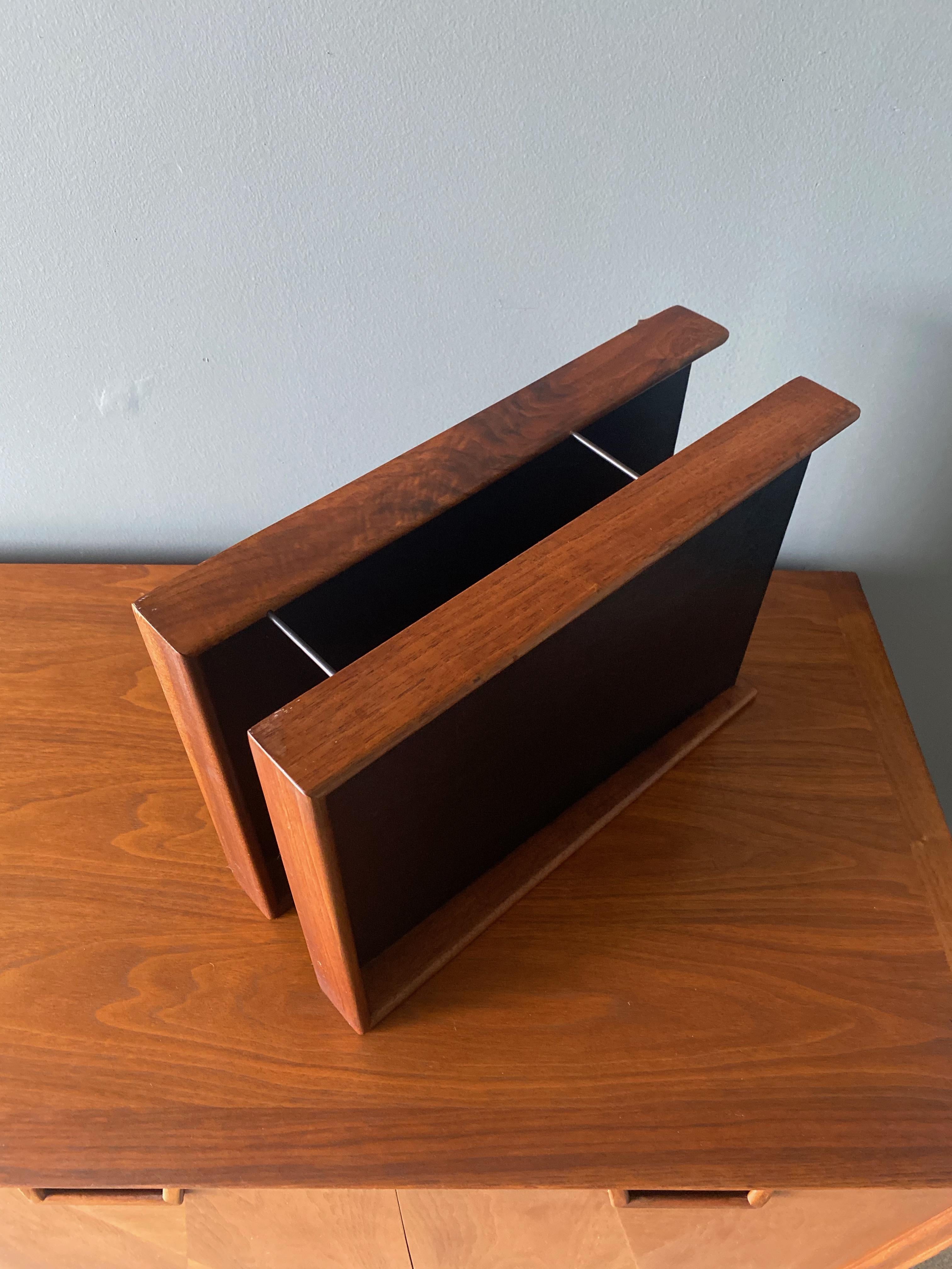 Mid Century Two Tiered Letter Tray, Circa 1960 In Good Condition In San Juan Capistrano, CA