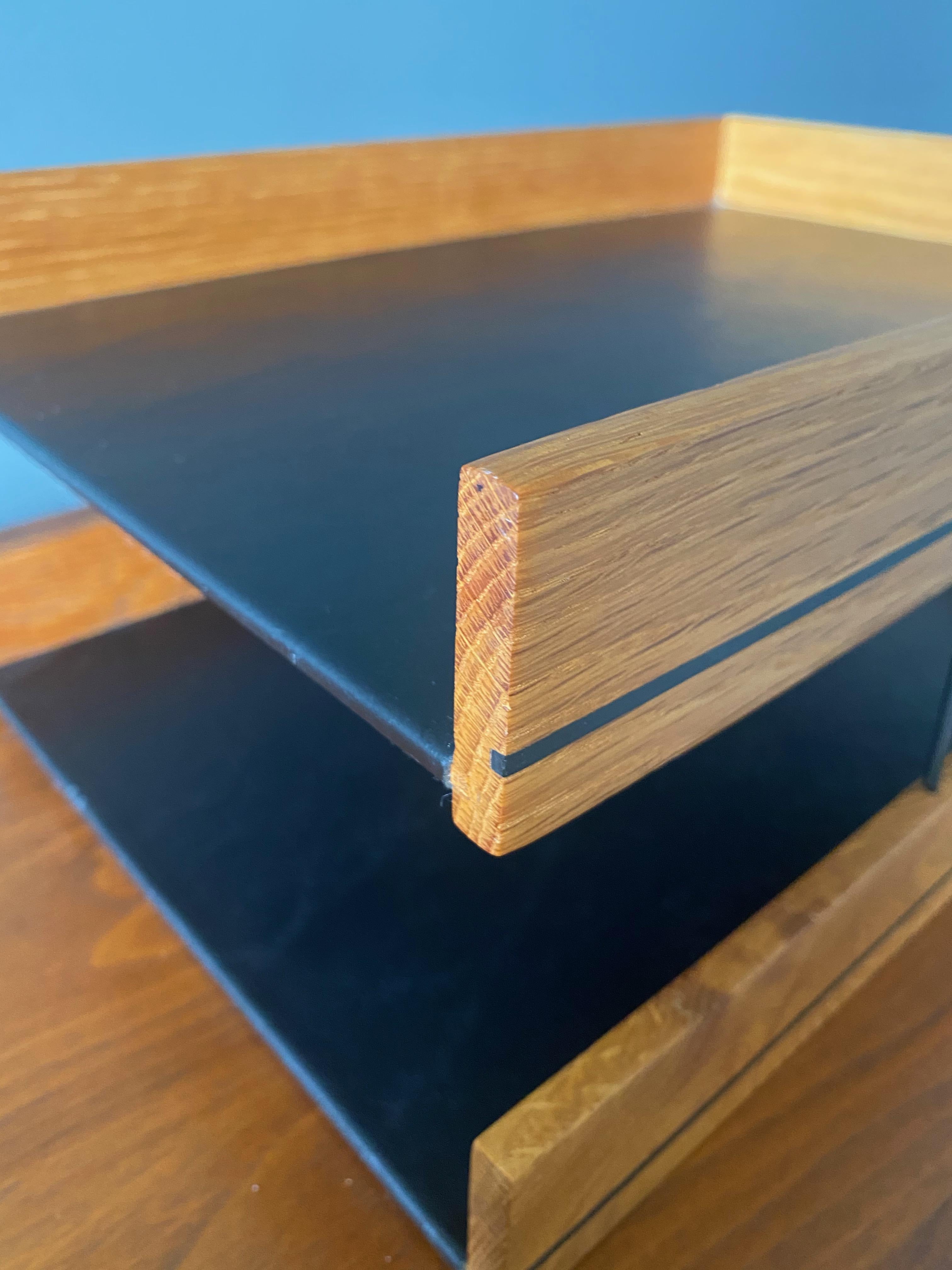 20th Century Mid Century Two Tiered Letter Tray, circa 1960