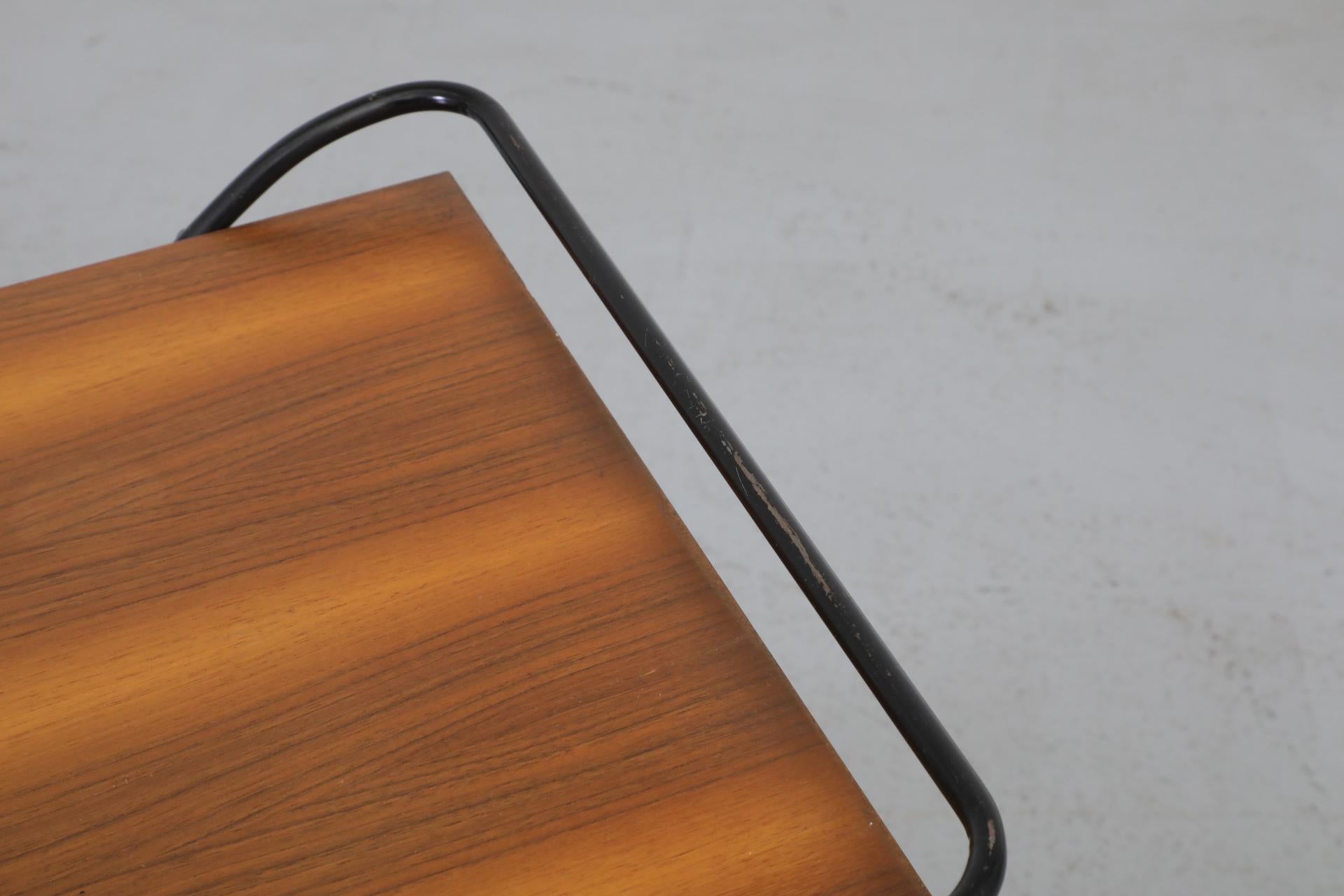 Mid-Century Two-Tiered Teak Bar Cart by Paul Nagel for Jie Gantofta, 1960s 2