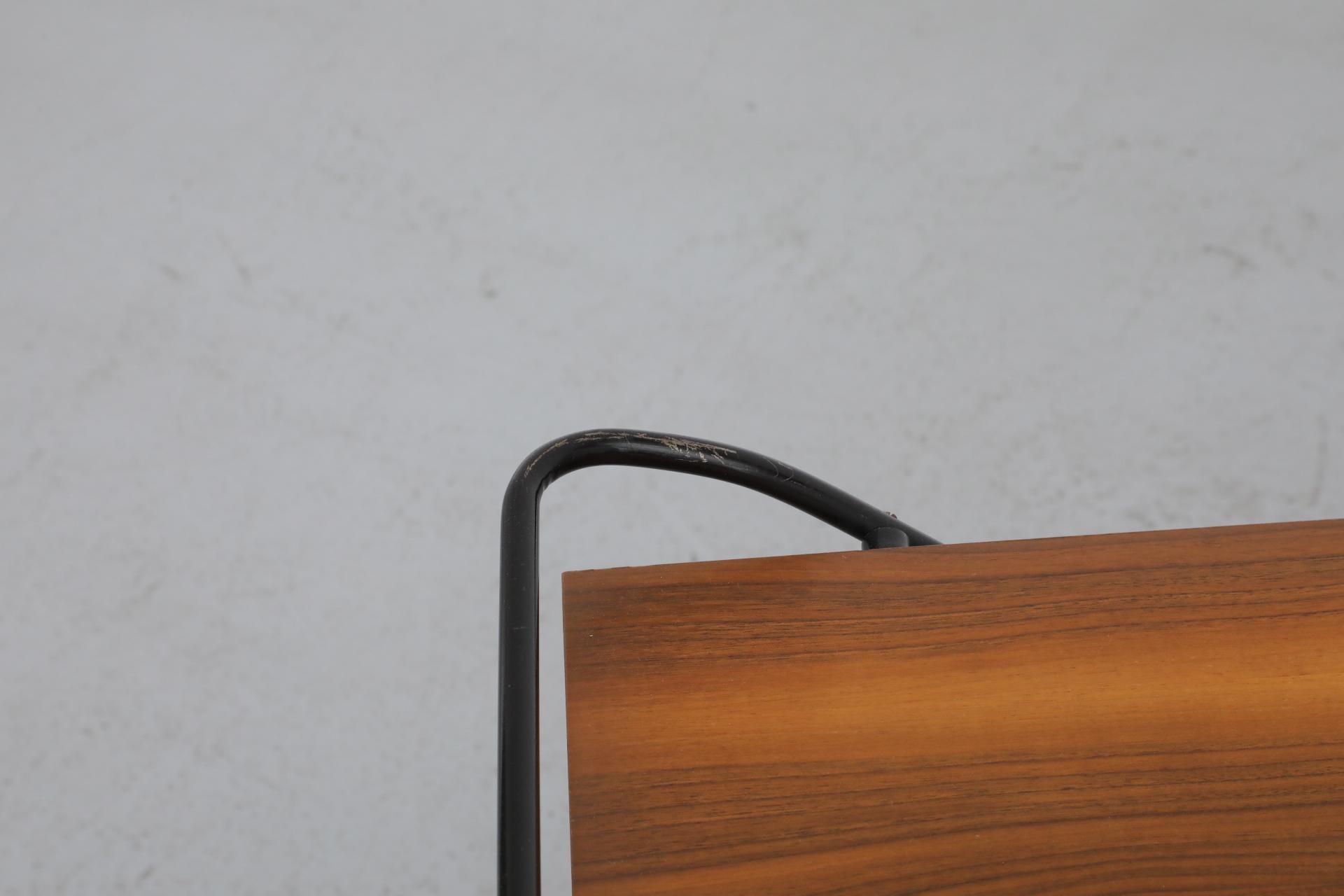 Mid-Century Two-Tiered Teak Bar Cart by Paul Nagel for Jie Gantofta, 1960s 3