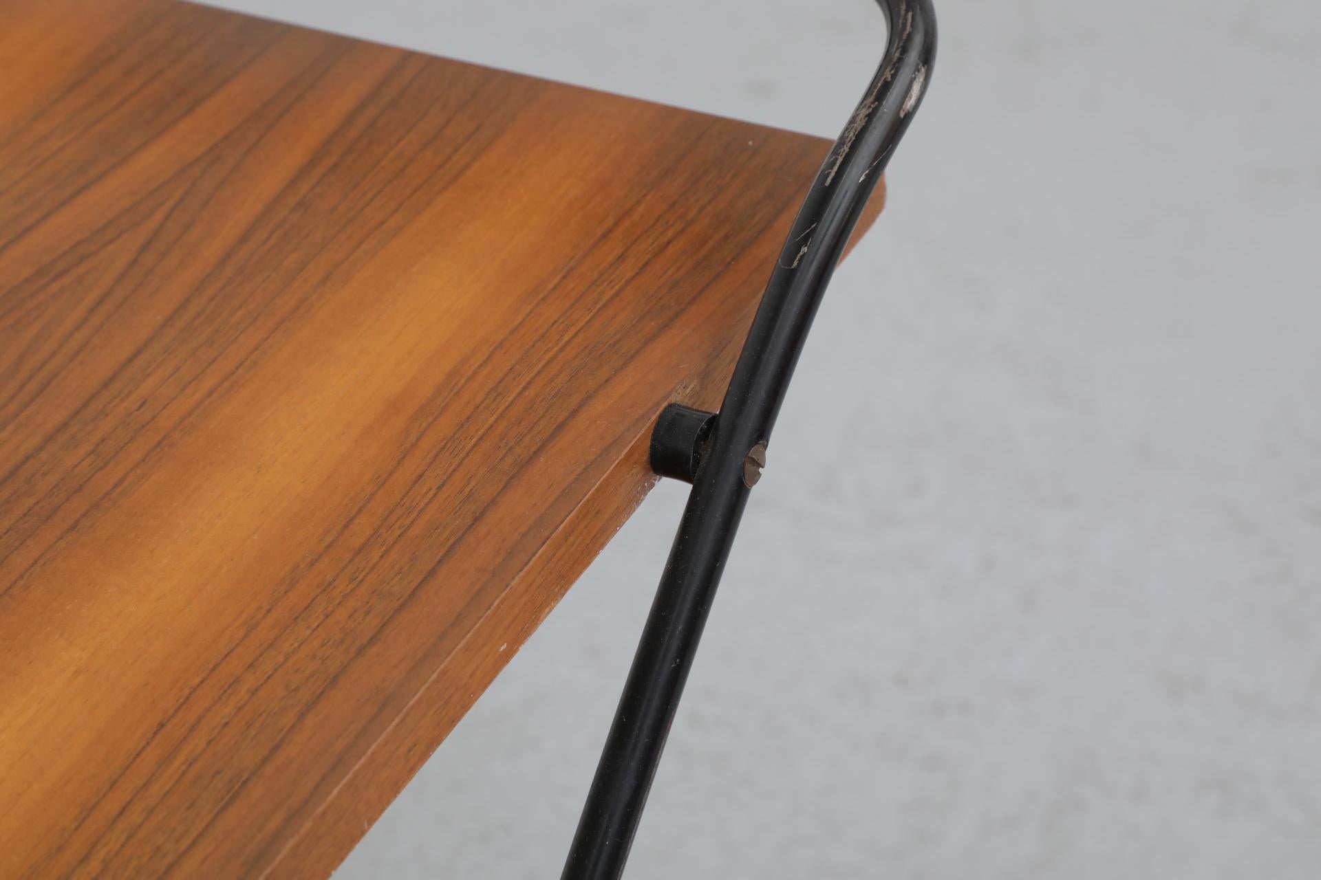 Mid-Century Two-Tiered Teak Bar Cart by Paul Nagel for Jie Gantofta, 1960s 10