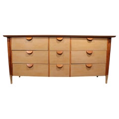 Mid Century Two Tone  9 Drawer Dresser by Basic-Witz 