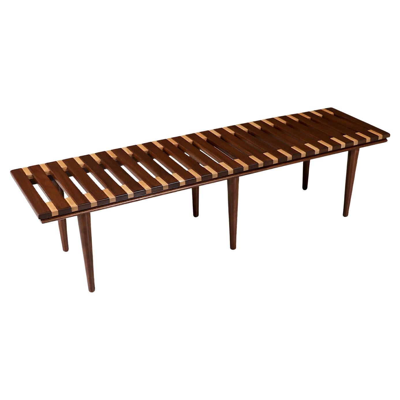 Midcentury Two-Tone Bench / Table by John Keal for Brown Saltman For Sale