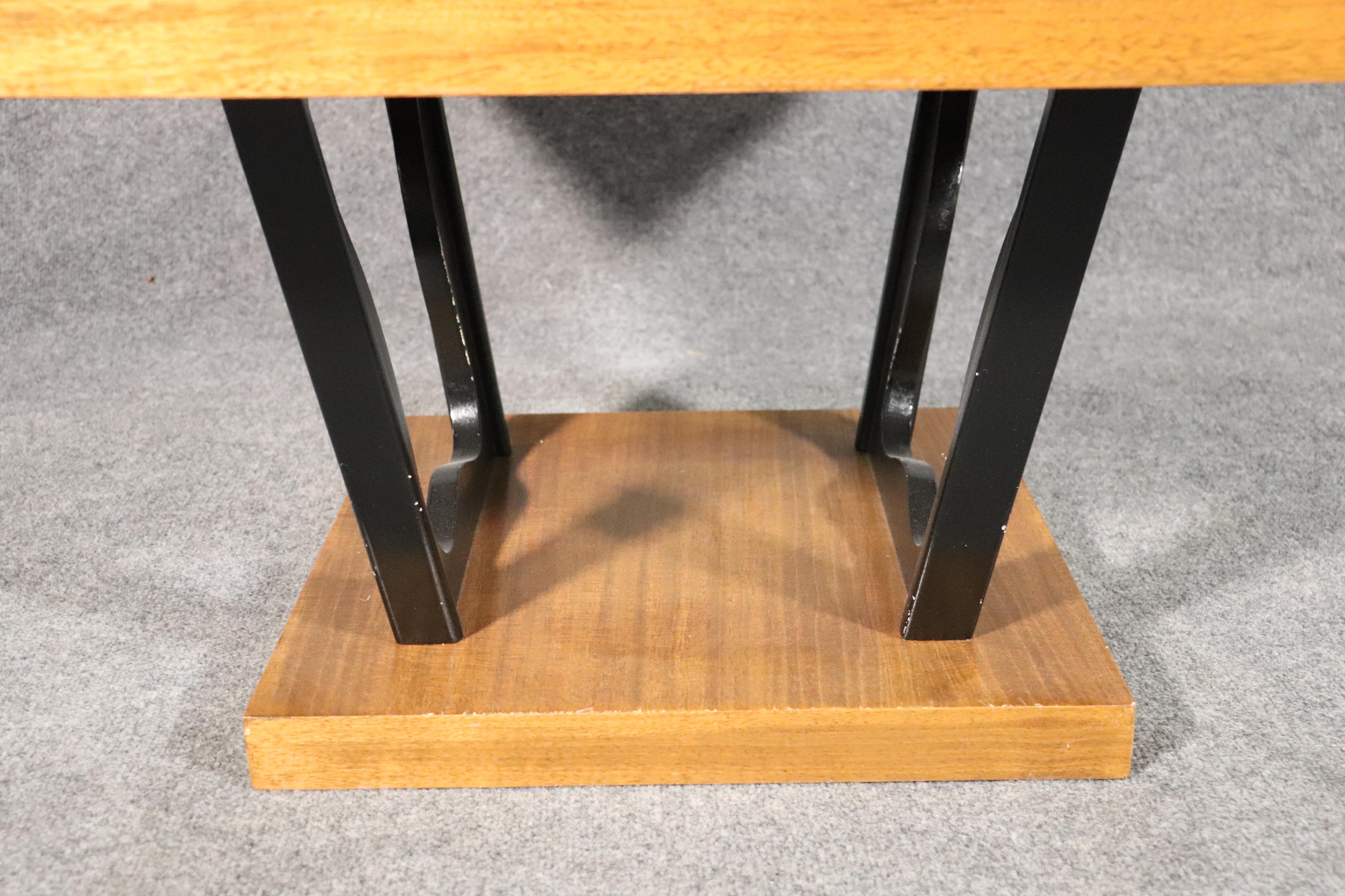 Mid-Century Two Tone End Table For Sale 1