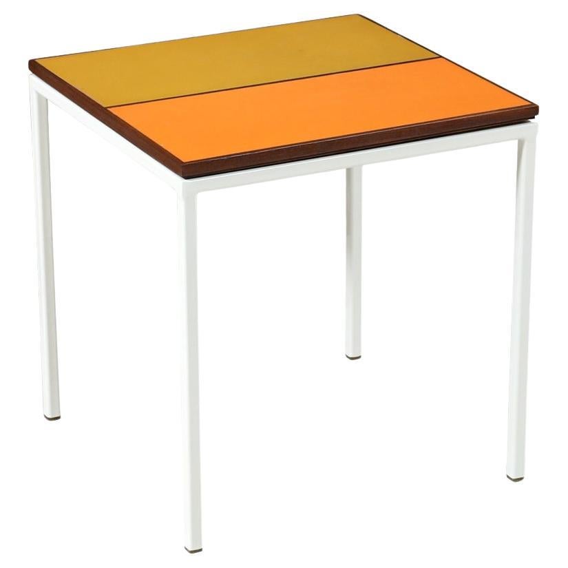 Mid-Century Two-Tone Resin Color Side Table by Peter Pepper Products For Sale