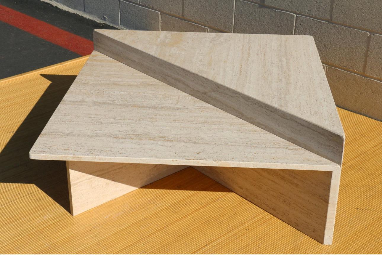 vintage triangle coffee table