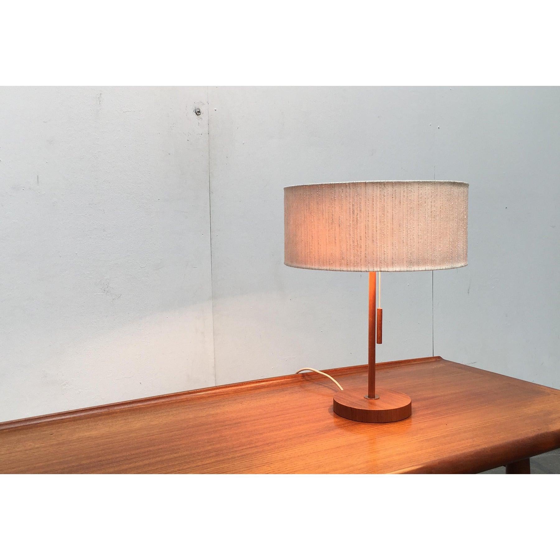 Mid-Century Type 25 Teak Table Lamp from Temde For Sale 4