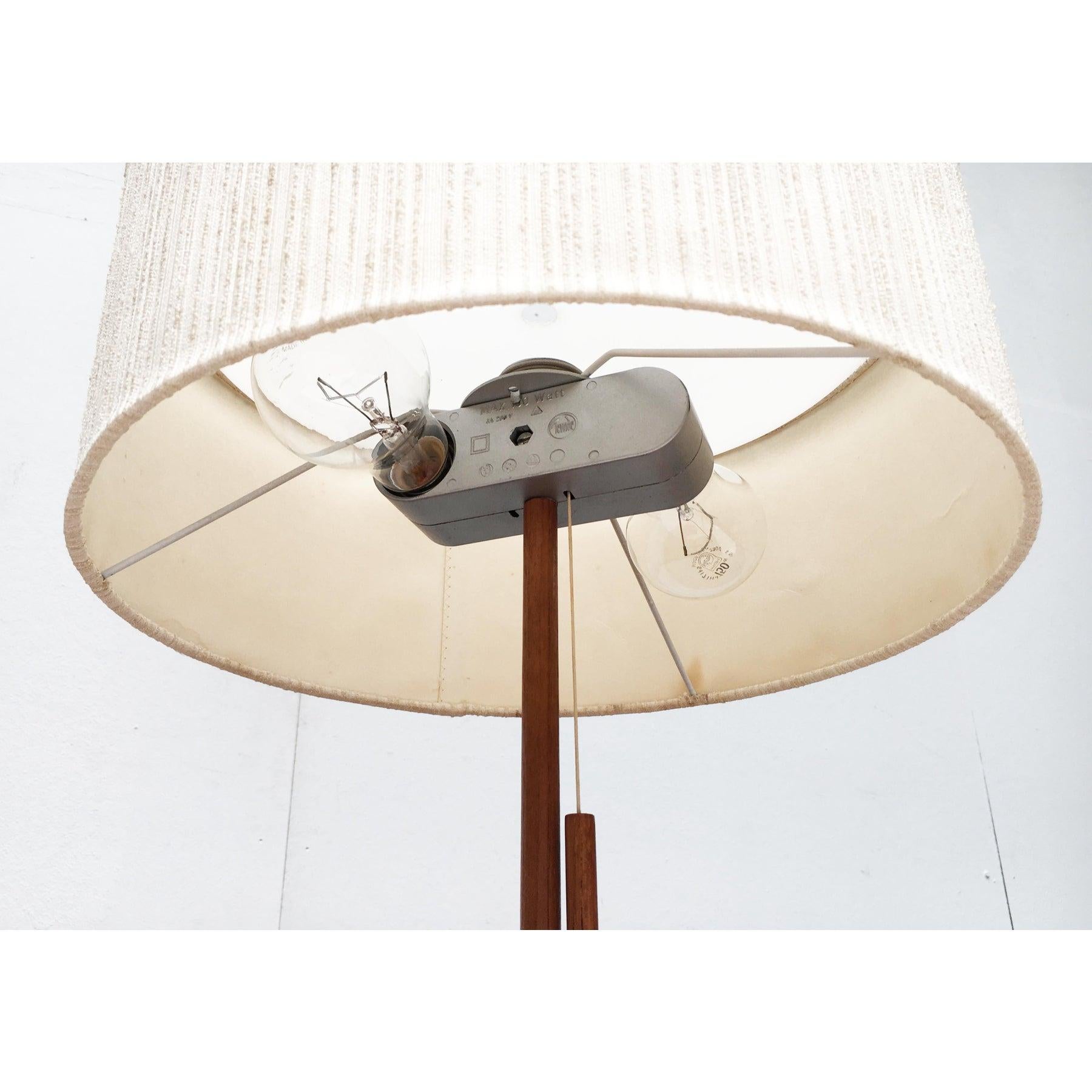 Mid-Century Type 25 Teak Table Lamp from Temde For Sale 5
