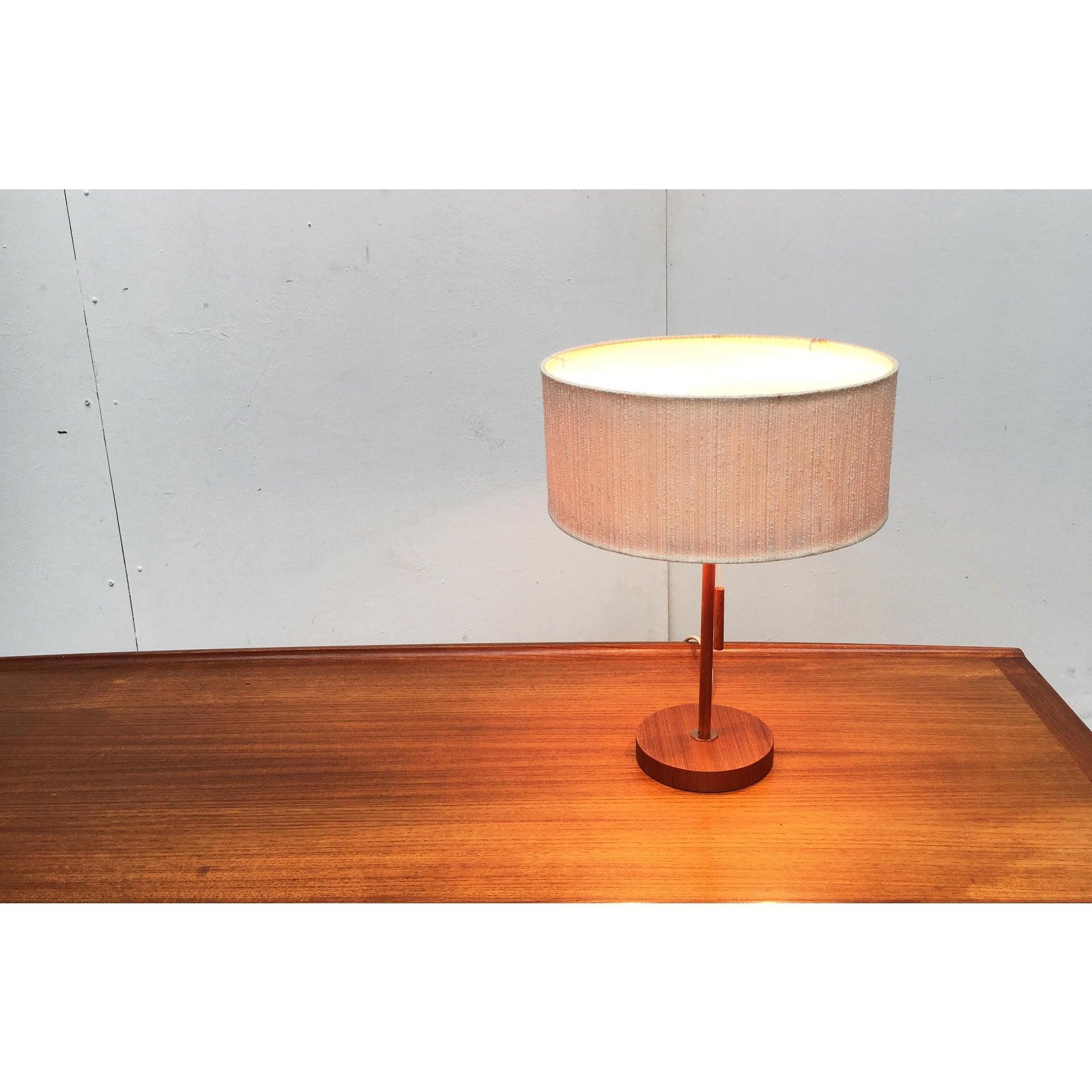 Mid-Century Type 25 Teak Table Lamp from Temde For Sale 1