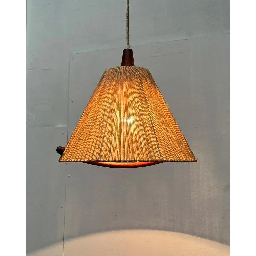 Mid-Century Type 324 Teak Pendant Lamp from Temde, 1960s For Sale 6