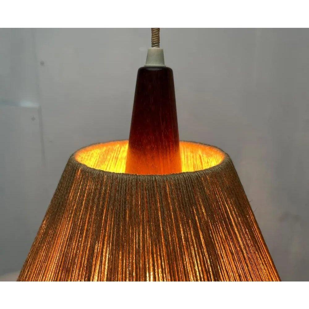 Mid-Century Type 324 Teak Pendant Lamp from Temde, 1960s For Sale 2