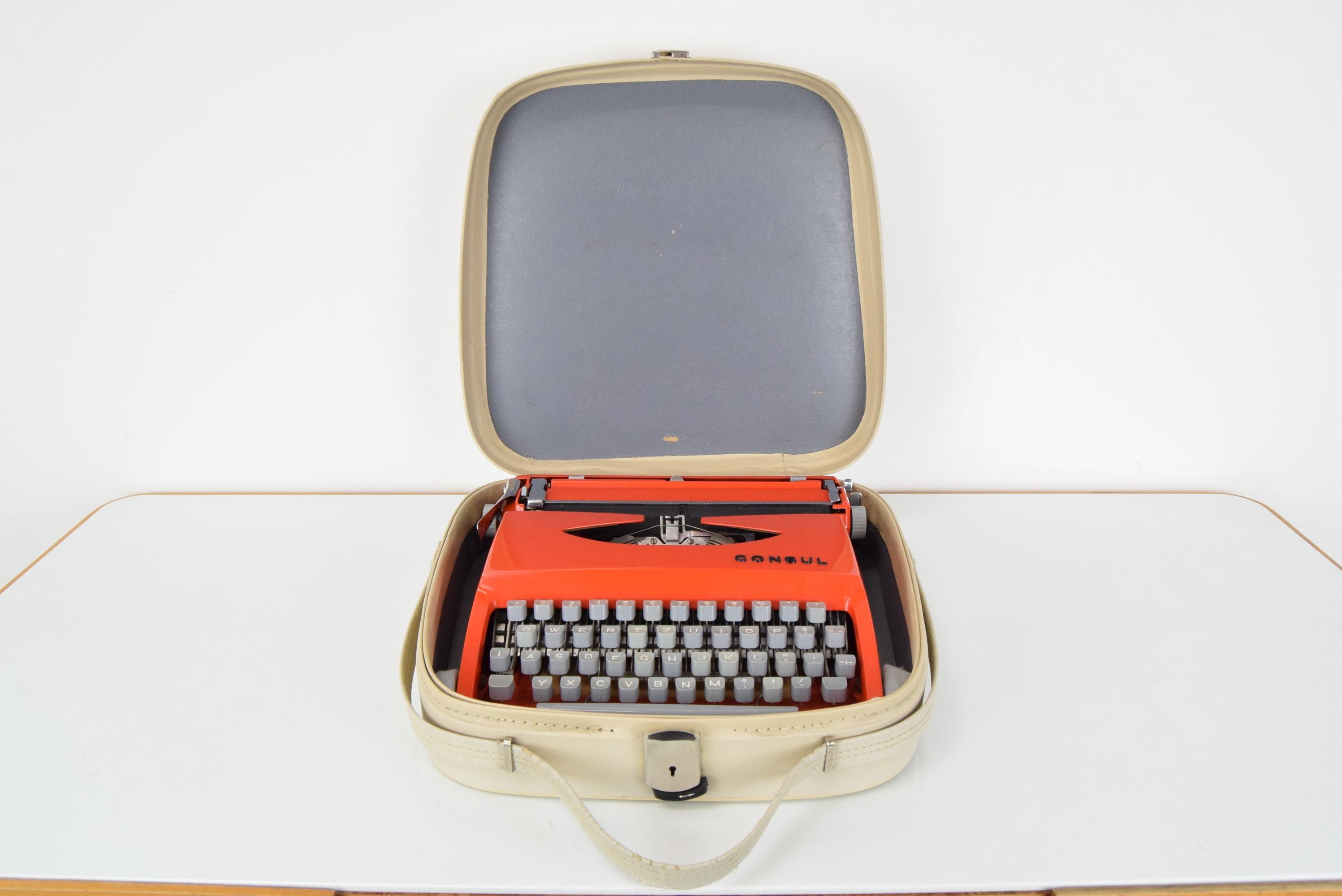 Metal Mid-century Typewriter/Consul, 1960's For Sale