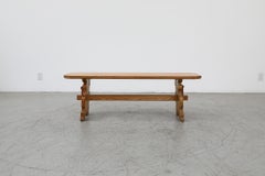 Mid-Century Tyrolean Style Ornate Bench from Austria