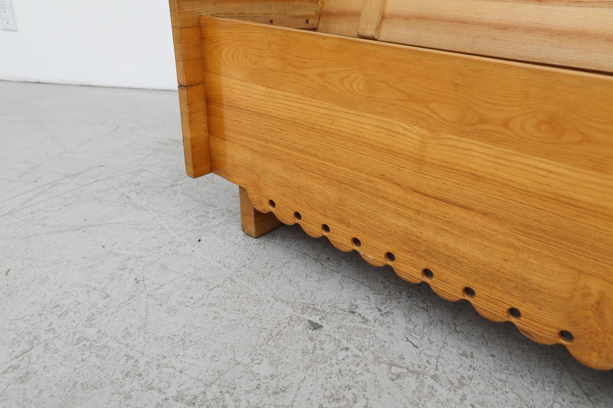 Mid-Century Tyrolean Style Ornate Storage Bench 7