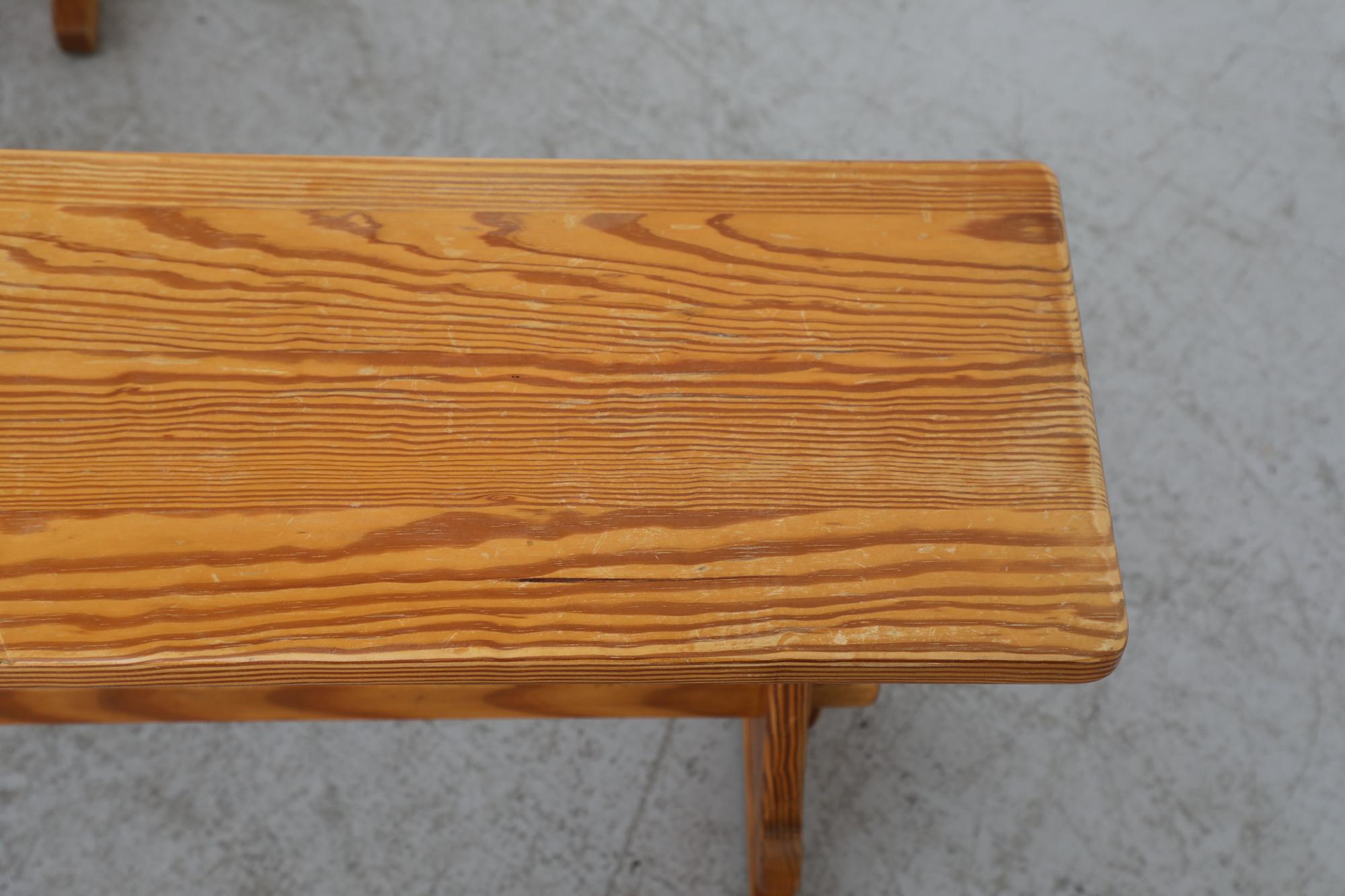 Mid-Century Tyrolean Style Pine Benches For Sale 7