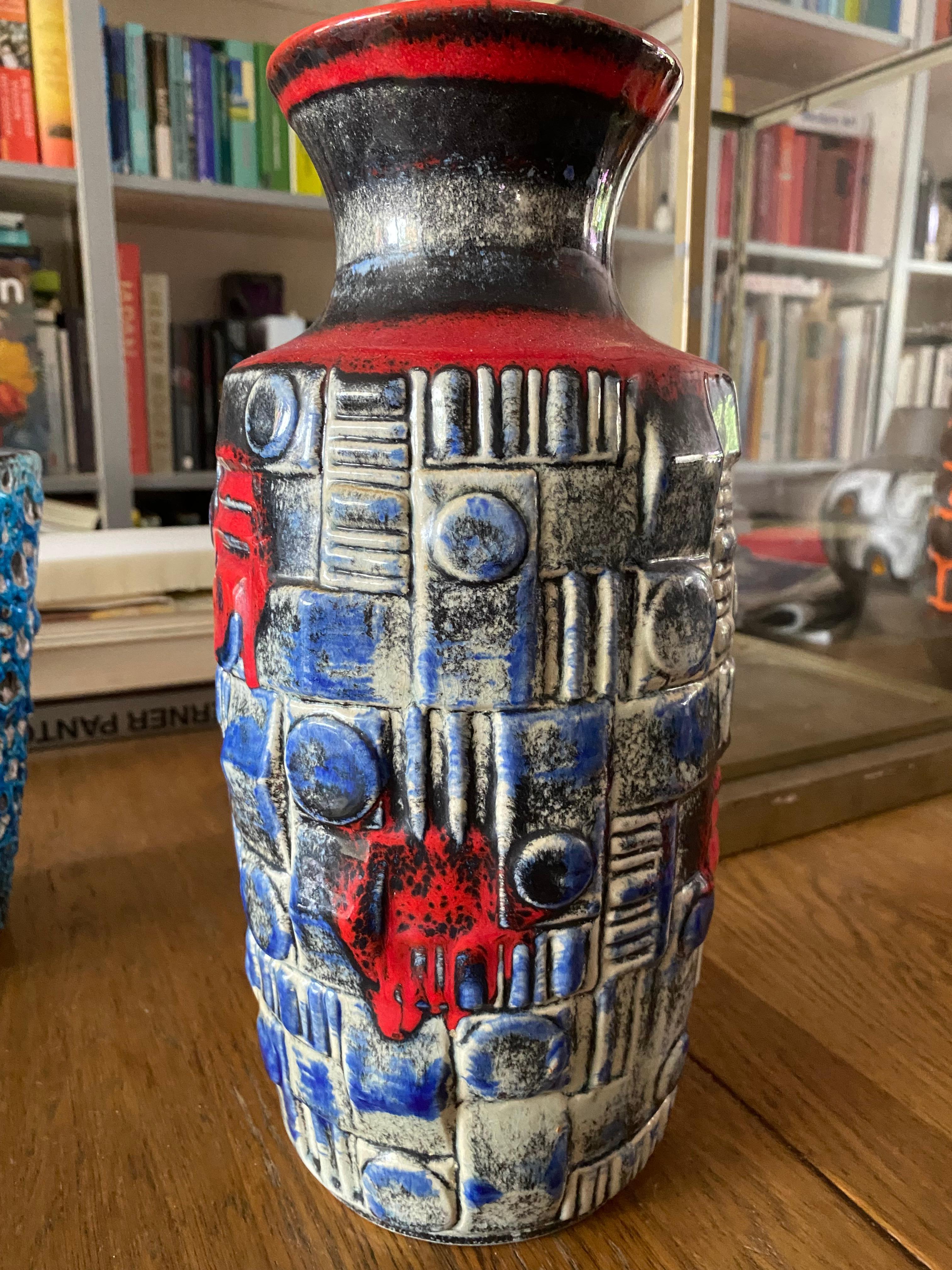 Mid-Century Modern Vase Brutalist Ubelacker du milieu du siècle en vente