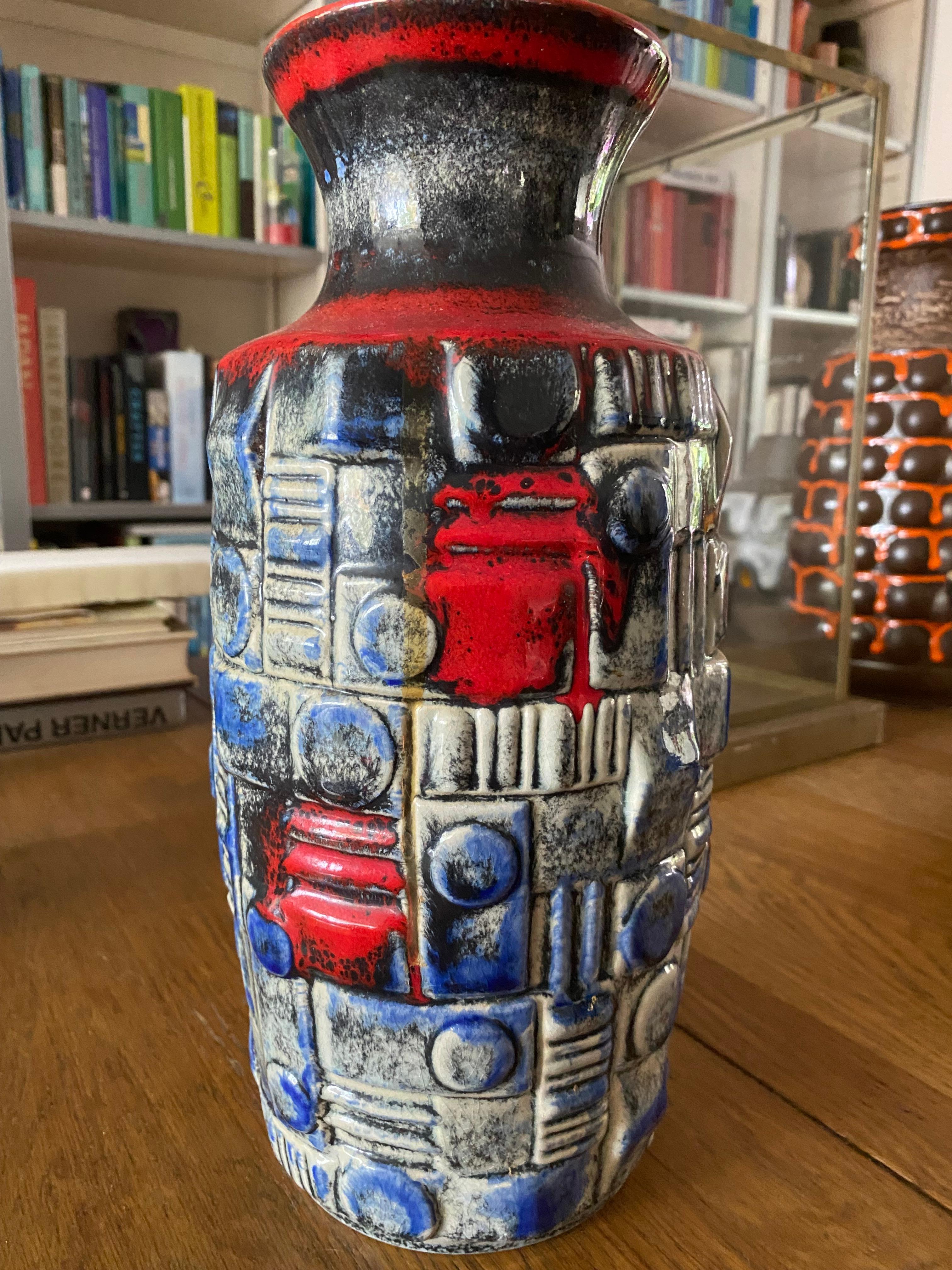 Céramique Vase Brutalist Ubelacker du milieu du siècle en vente