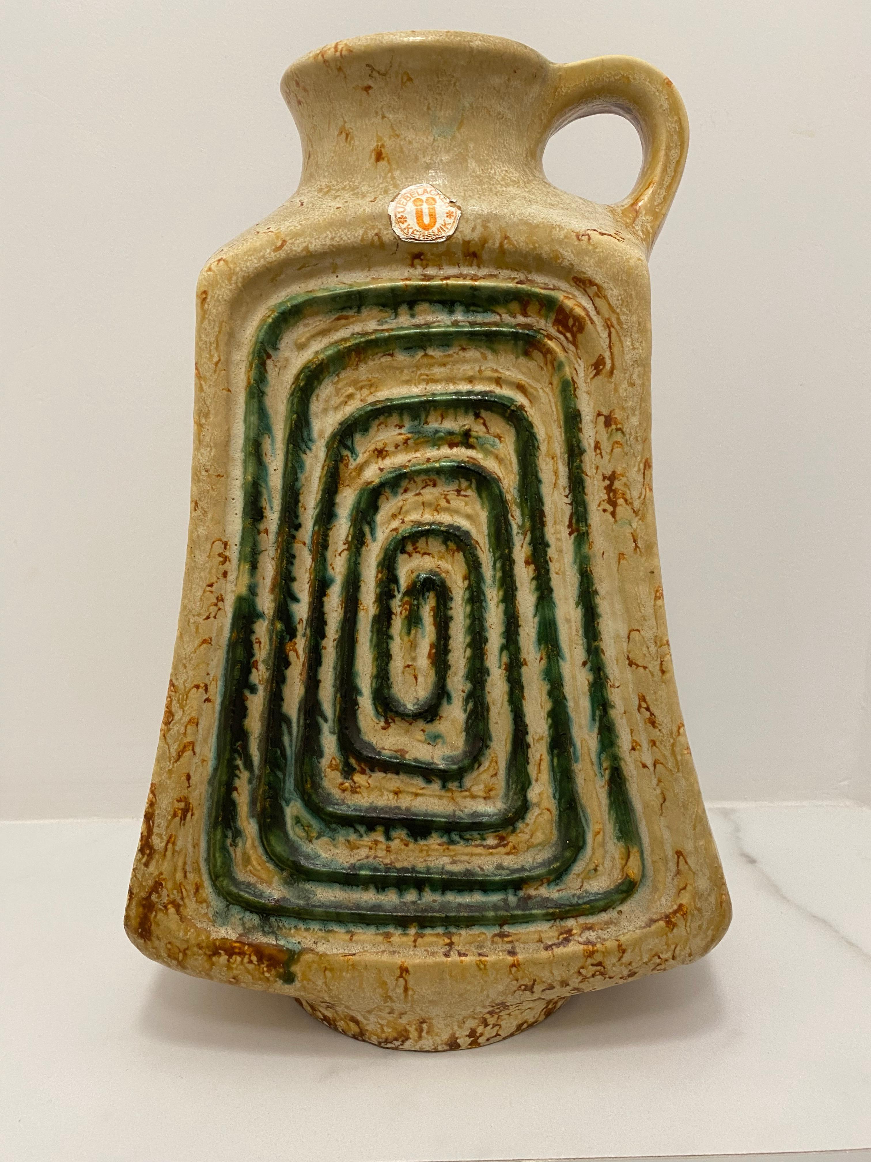 Mid-Century moderno Vaso Ubelacker di metà secolo in lava grassa in vendita
