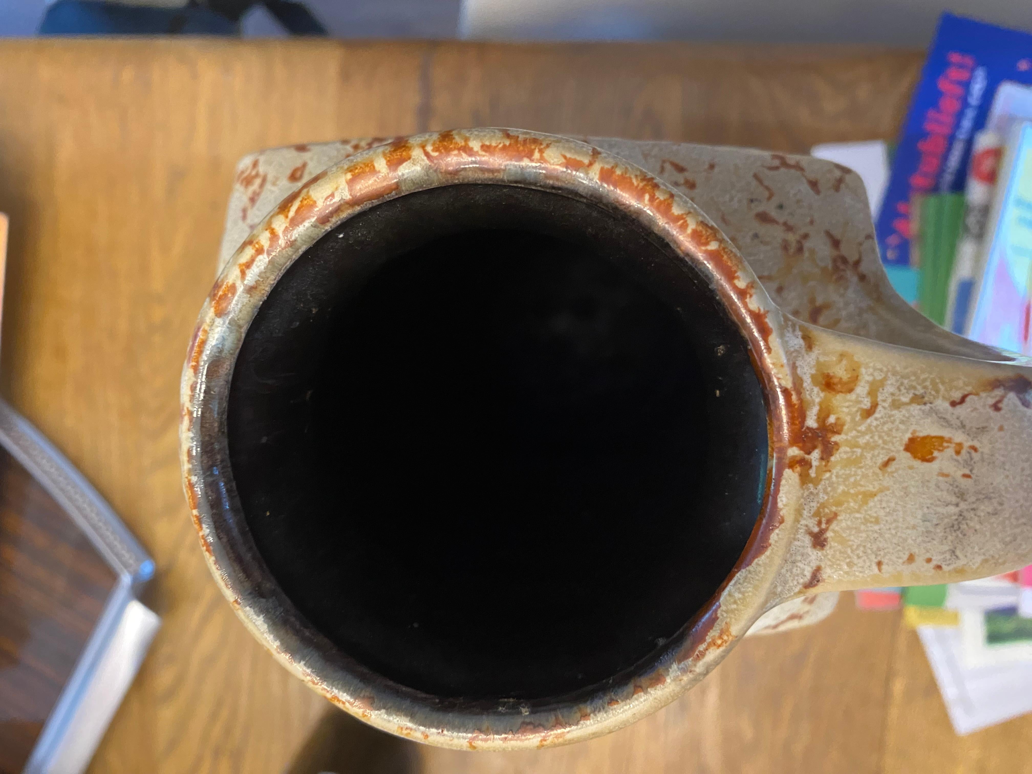 Ceramica Vaso Ubelacker di metà secolo in lava grassa in vendita