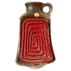 Mid-Century Ubelacker Fat Lava Vase