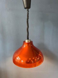 Mid Century UFO Plexiglass Space Age Hanging Lamp, 1970's