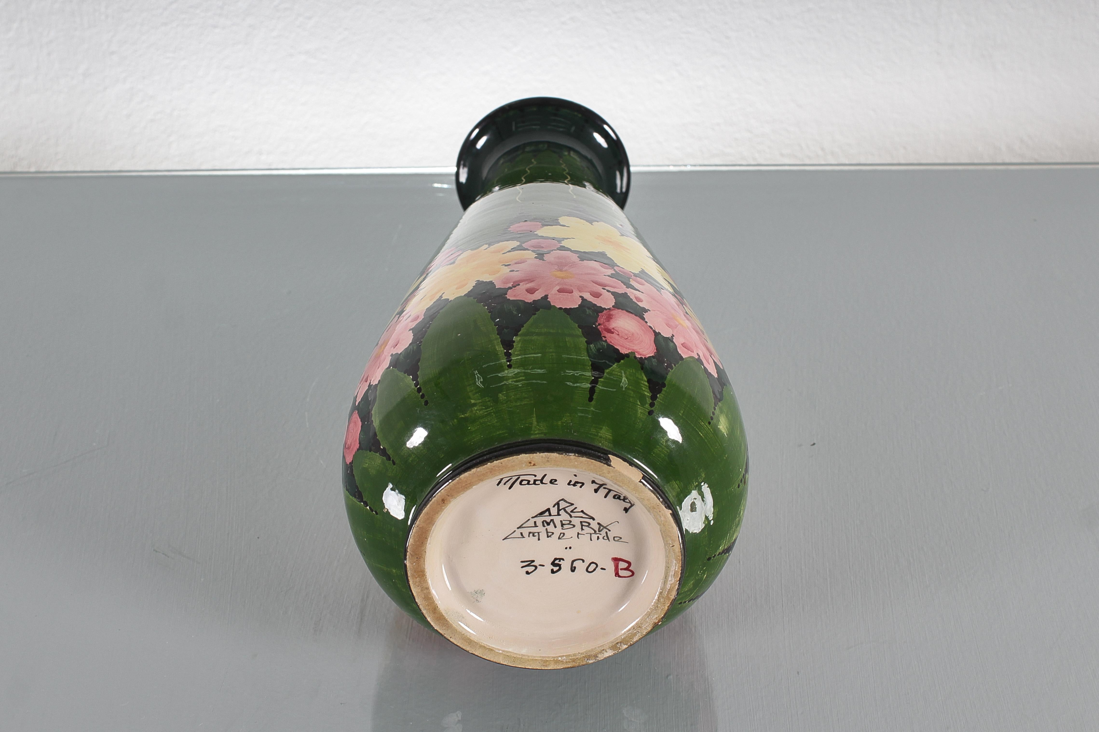 Vase du milieu du siècle en céramique émaillée à la main Rometti Ceramics, 1950 Italie en vente 4