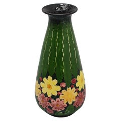 Mid-Century Umbertide Rometti Hand-Glazed Ceramic Vase, 1950s Italy
