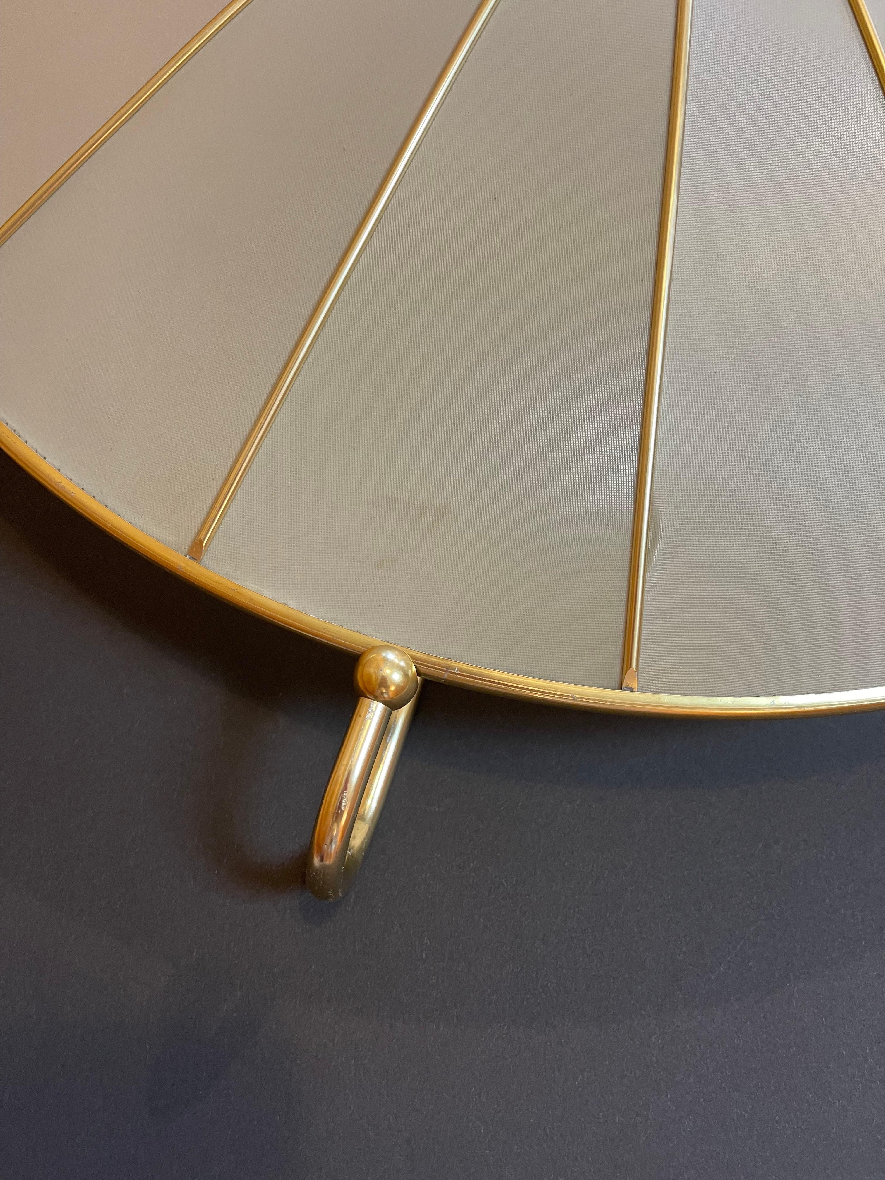 Mid-Century Umbrella Large Flush Ceiling or Wall Lamp by Erco, 1950s Germany In Good Condition In Andernach, DE