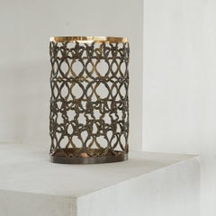 Mid Century Umbrella Stand in Patinated Brass 1960s