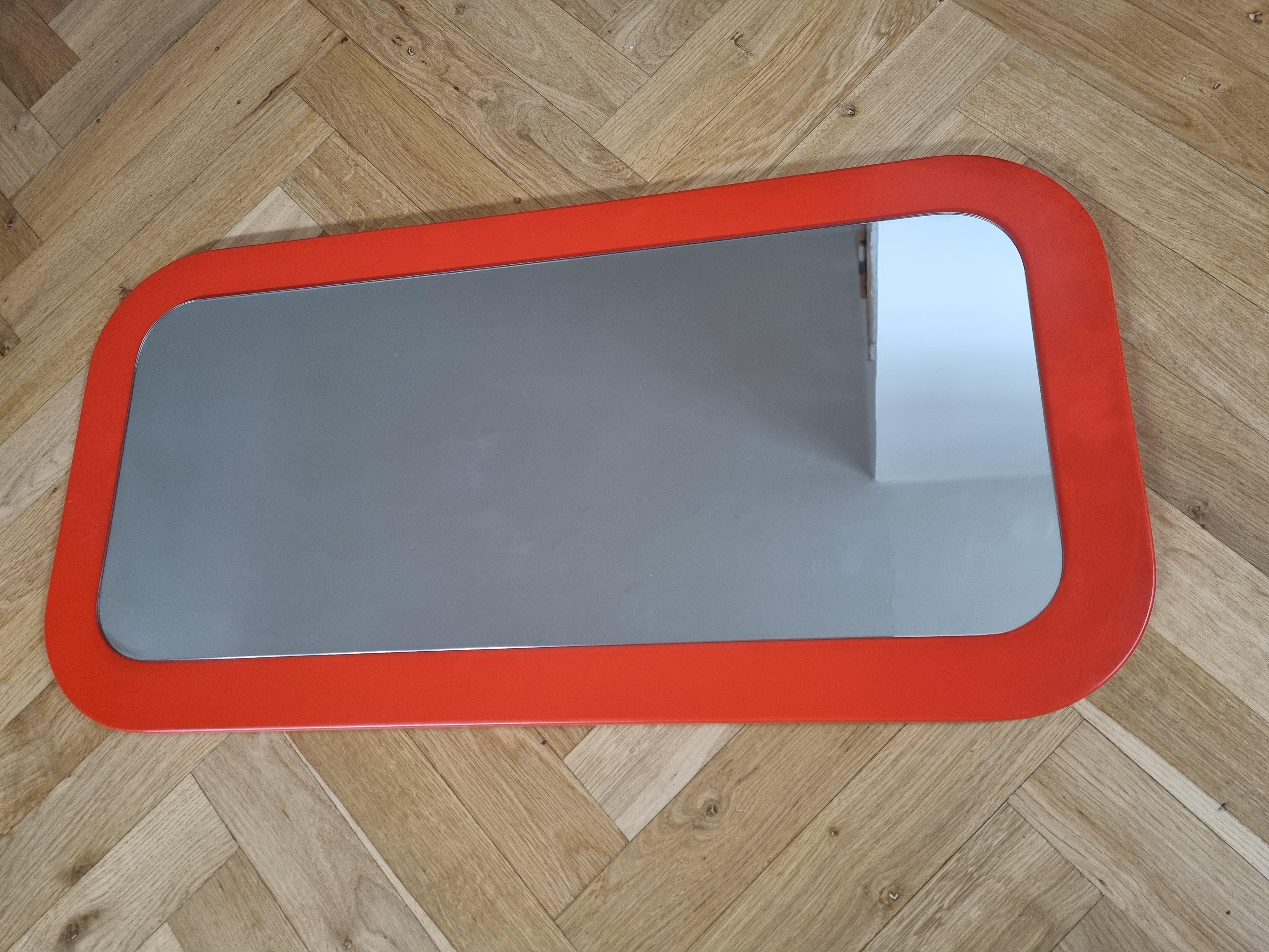 Mid-Century Umbrella Stand, Mirror and Shelf Meblo, Space Age, 1970s In Good Condition For Sale In Praha, CZ