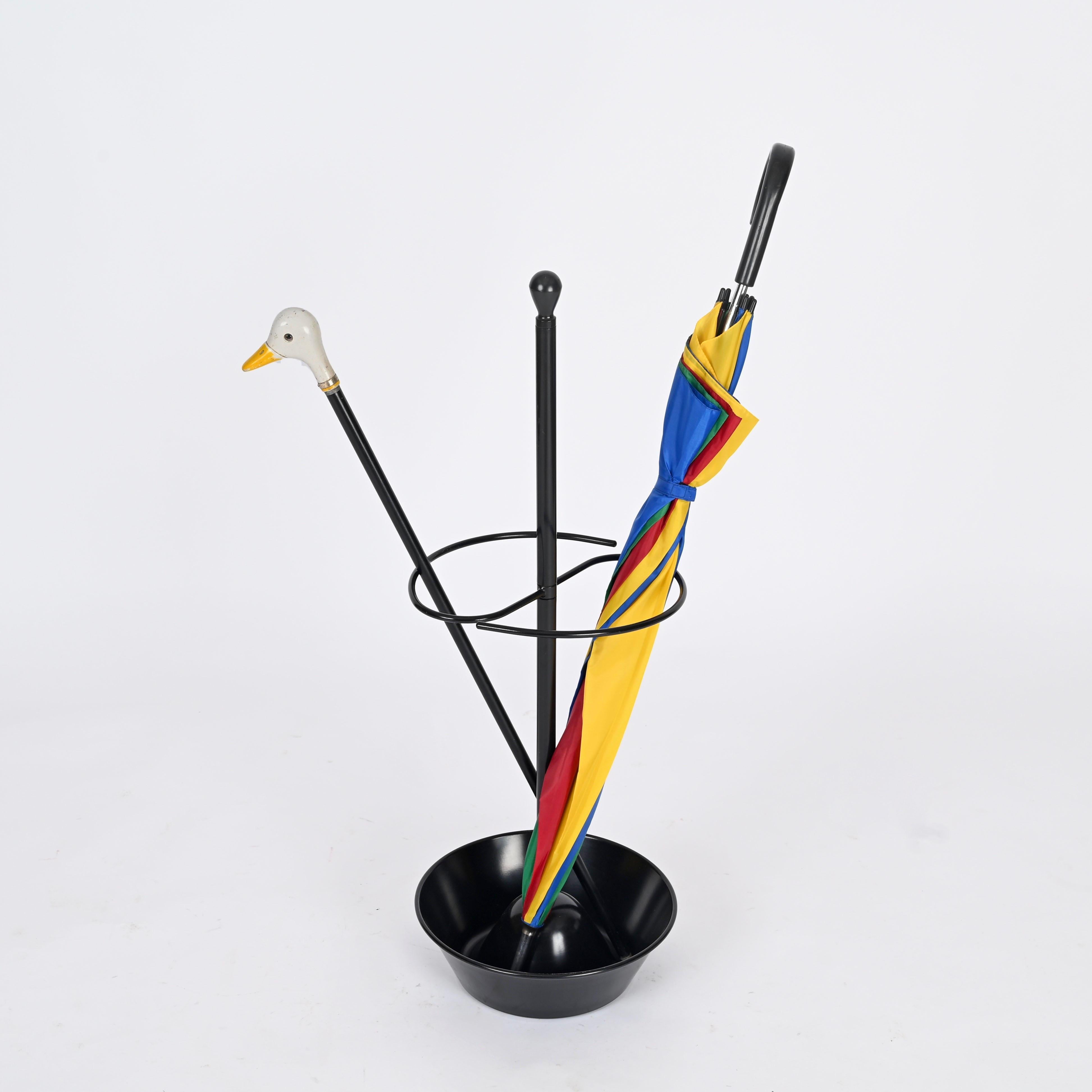 Mid-Century Umbrella Stand signed by Castiglioni for Zanotta, Italy 1957 For Sale 2