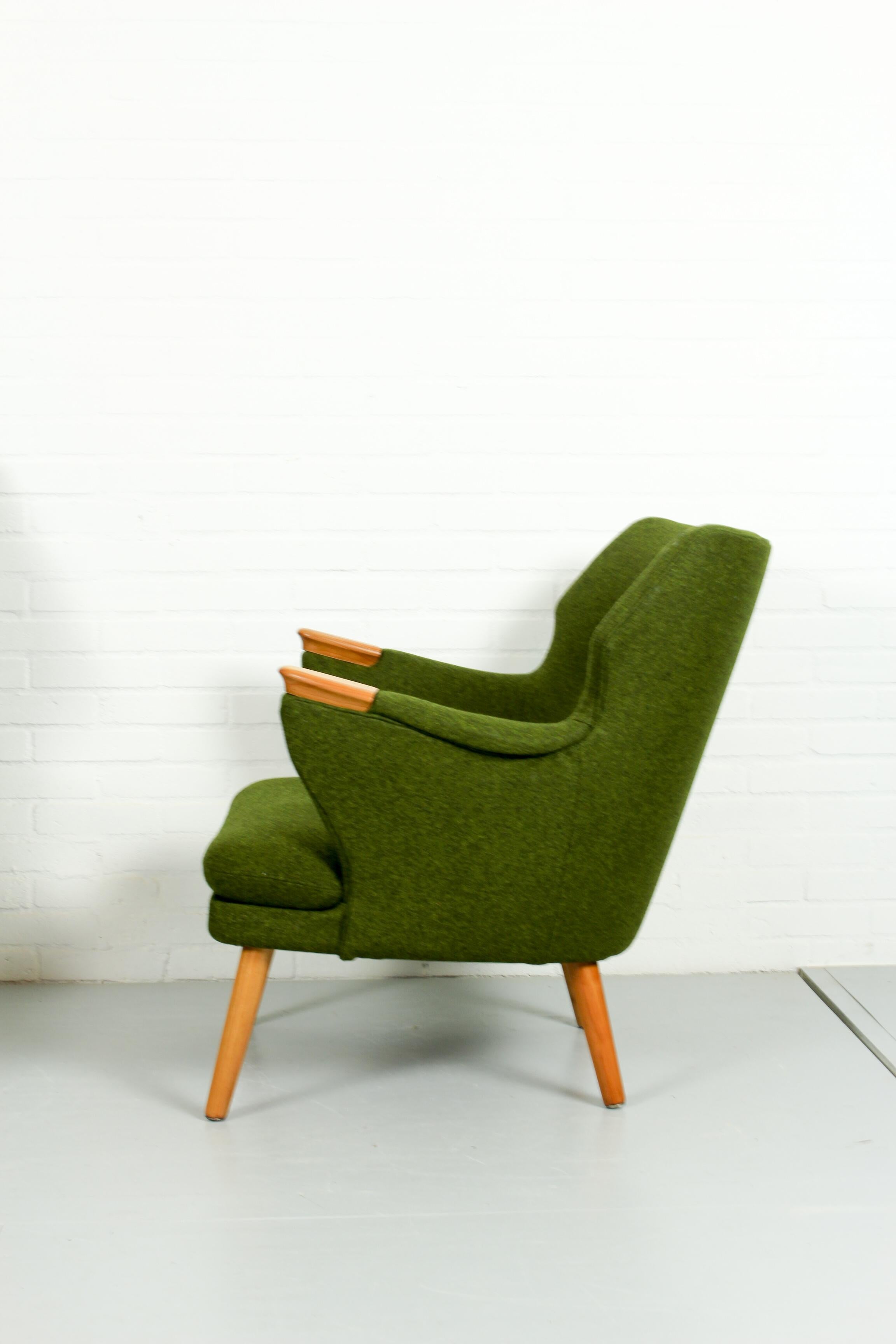 Midcentury Unique and Very Rare Set Kurt Olsen Lounge Chairs 