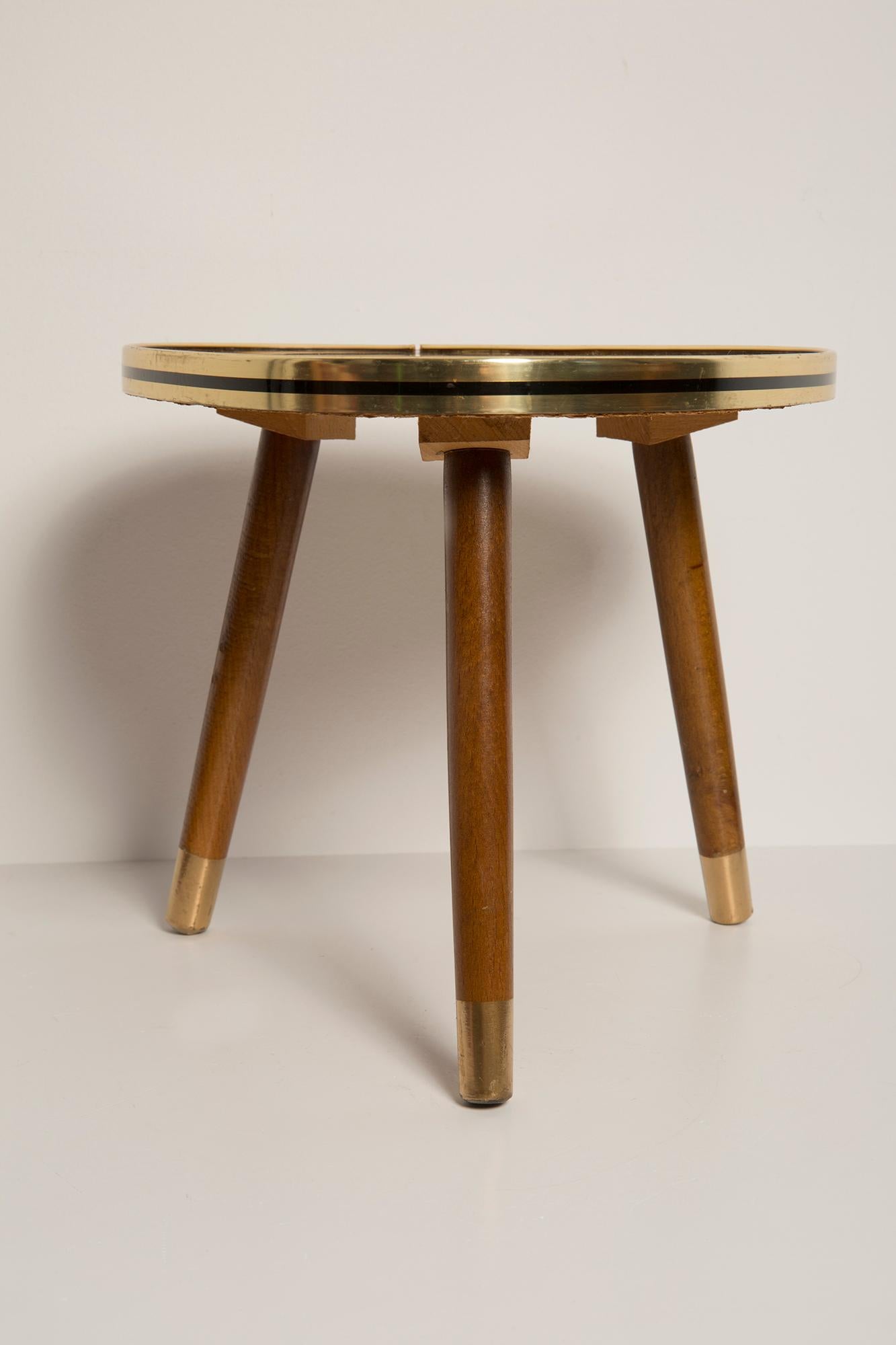20th Century Mid Century Unique Small Flowerbed Pedestal, Side Table, Germany, 1970s