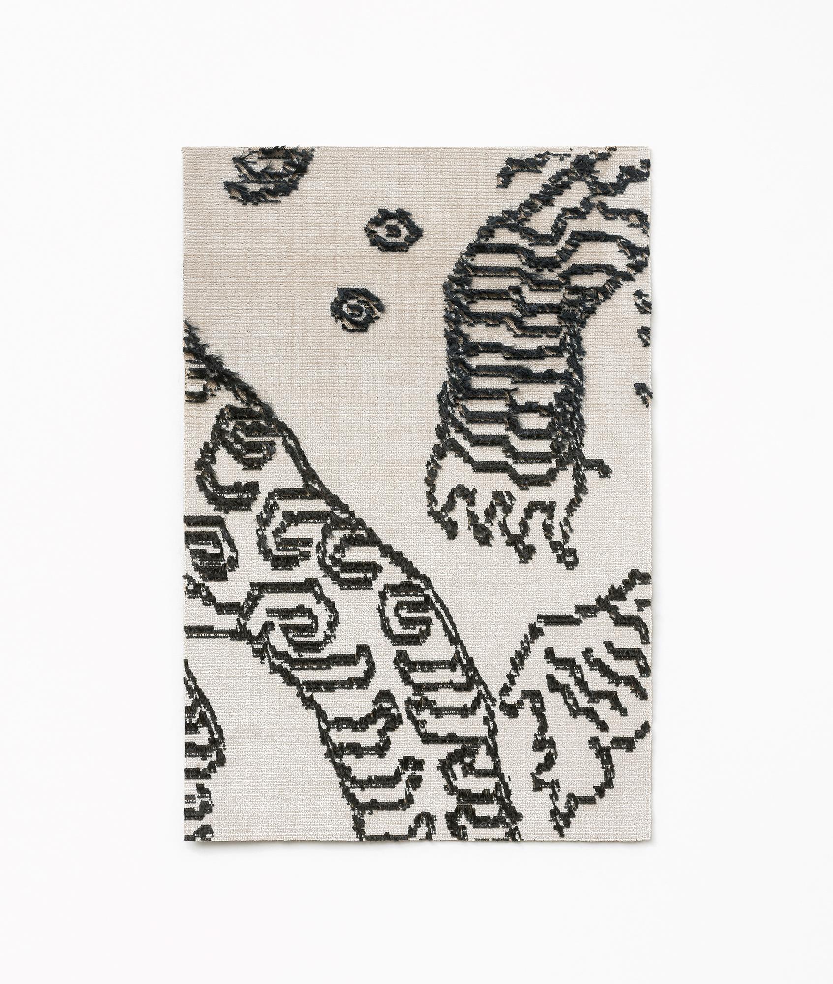 Poltrona Zet di metà secolo, Jacquard Tiger Mountain di Dedar, anni '70, Europa in vendita 5