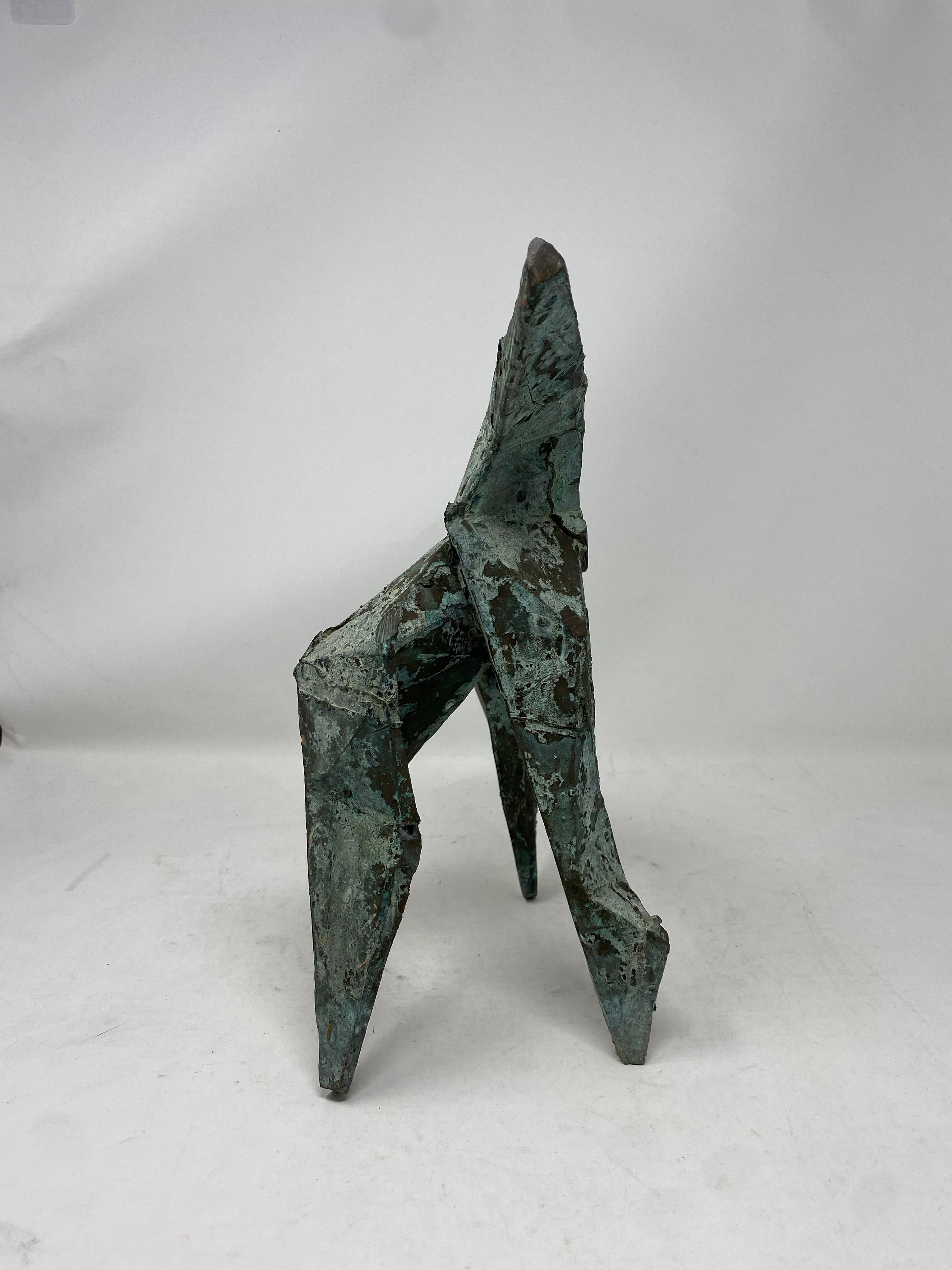 Scultura in bronzo senza titolo di metà secolo nello stile di Marino Marini in vendita 2