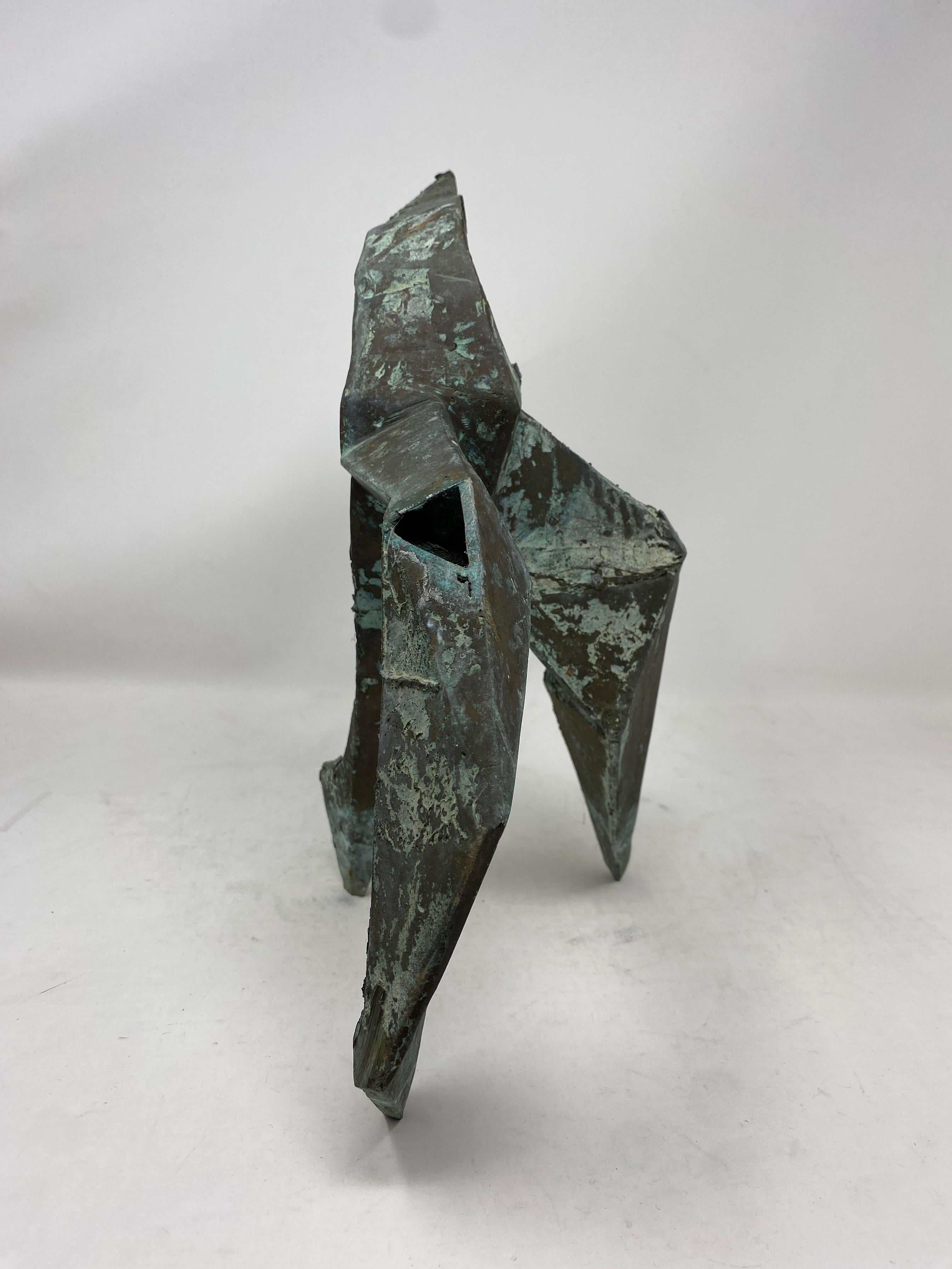 Sconosciuto Scultura in bronzo senza titolo di metà secolo nello stile di Marino Marini in vendita