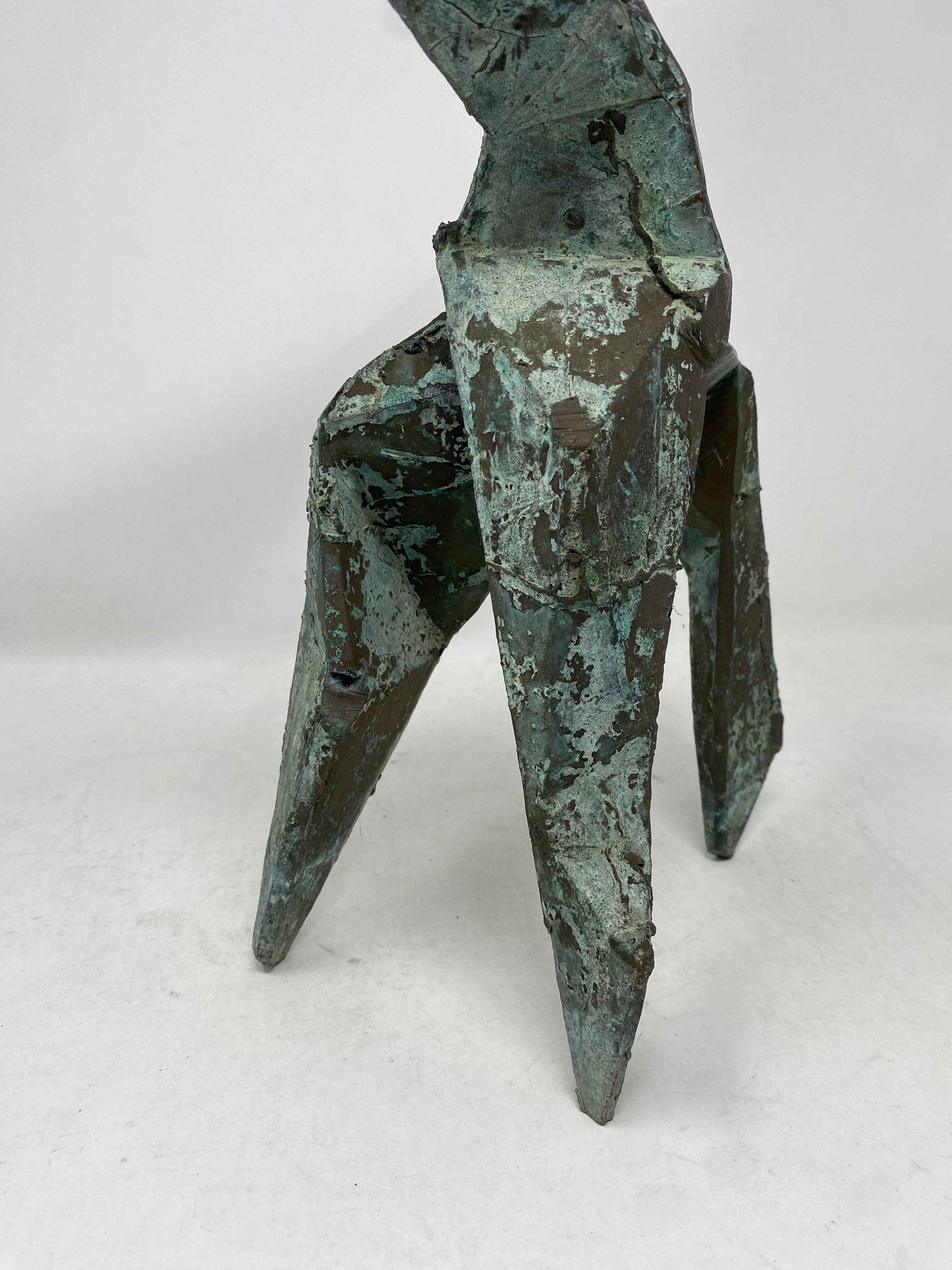 Metà XX secolo Scultura in bronzo senza titolo di metà secolo nello stile di Marino Marini in vendita