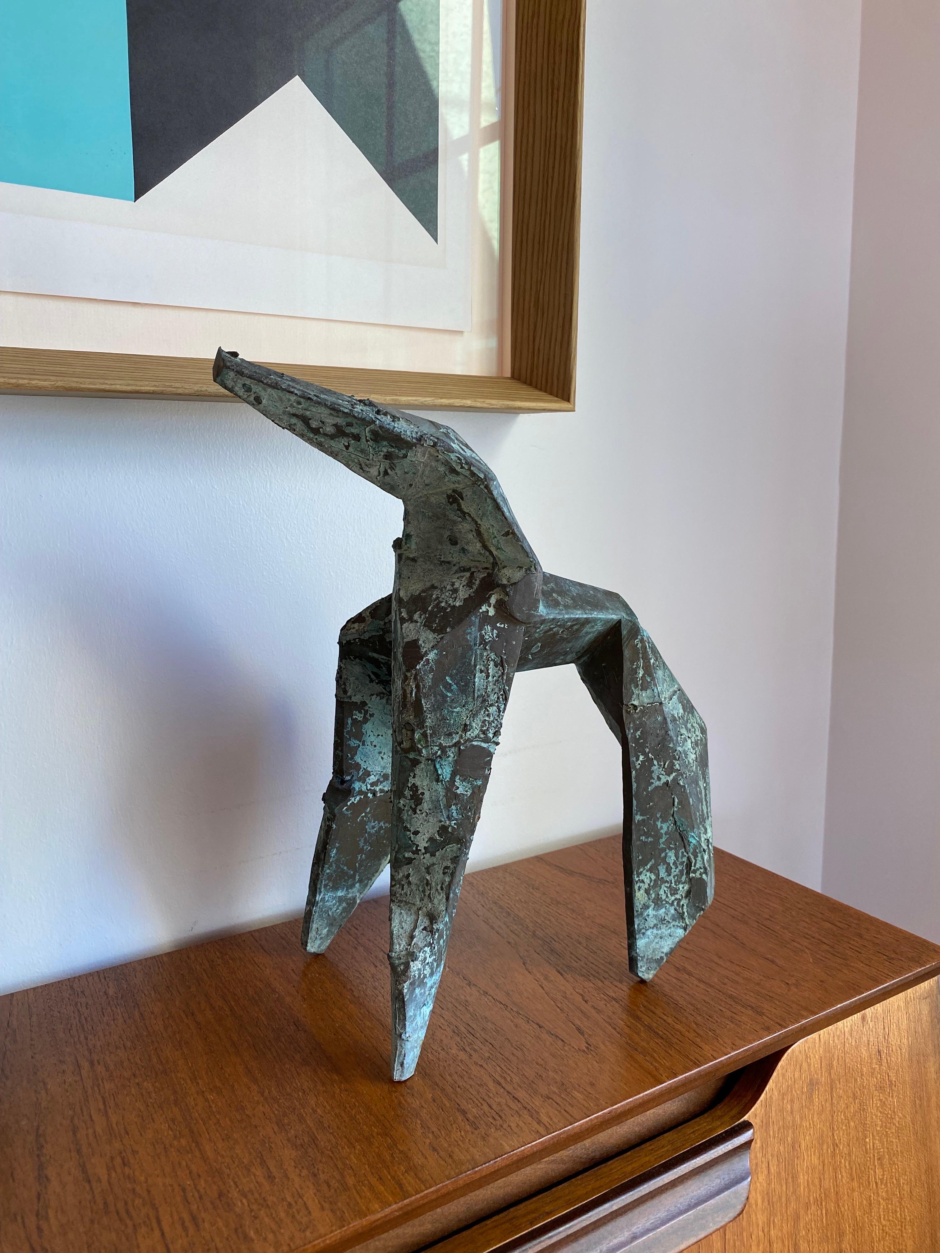 Scultura in bronzo senza titolo di metà secolo nello stile di Marino Marini in vendita 1