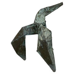 Escultura de bronce sin título de mediados de siglo al estilo de Marino Marini
