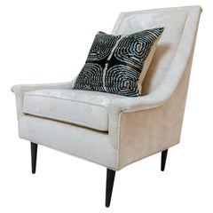 Vintage Mid Century Upholstered Arm Chair