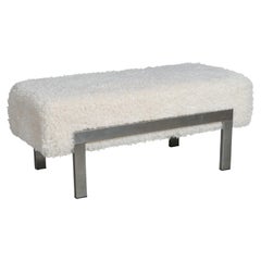 Midcentury Upholstered Bench