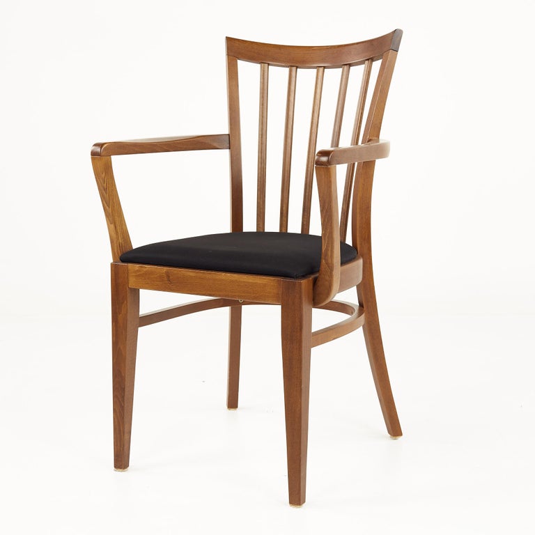 Mid Century Upholstered Captains Chairs, Pair For Sale at 1stDibs mid