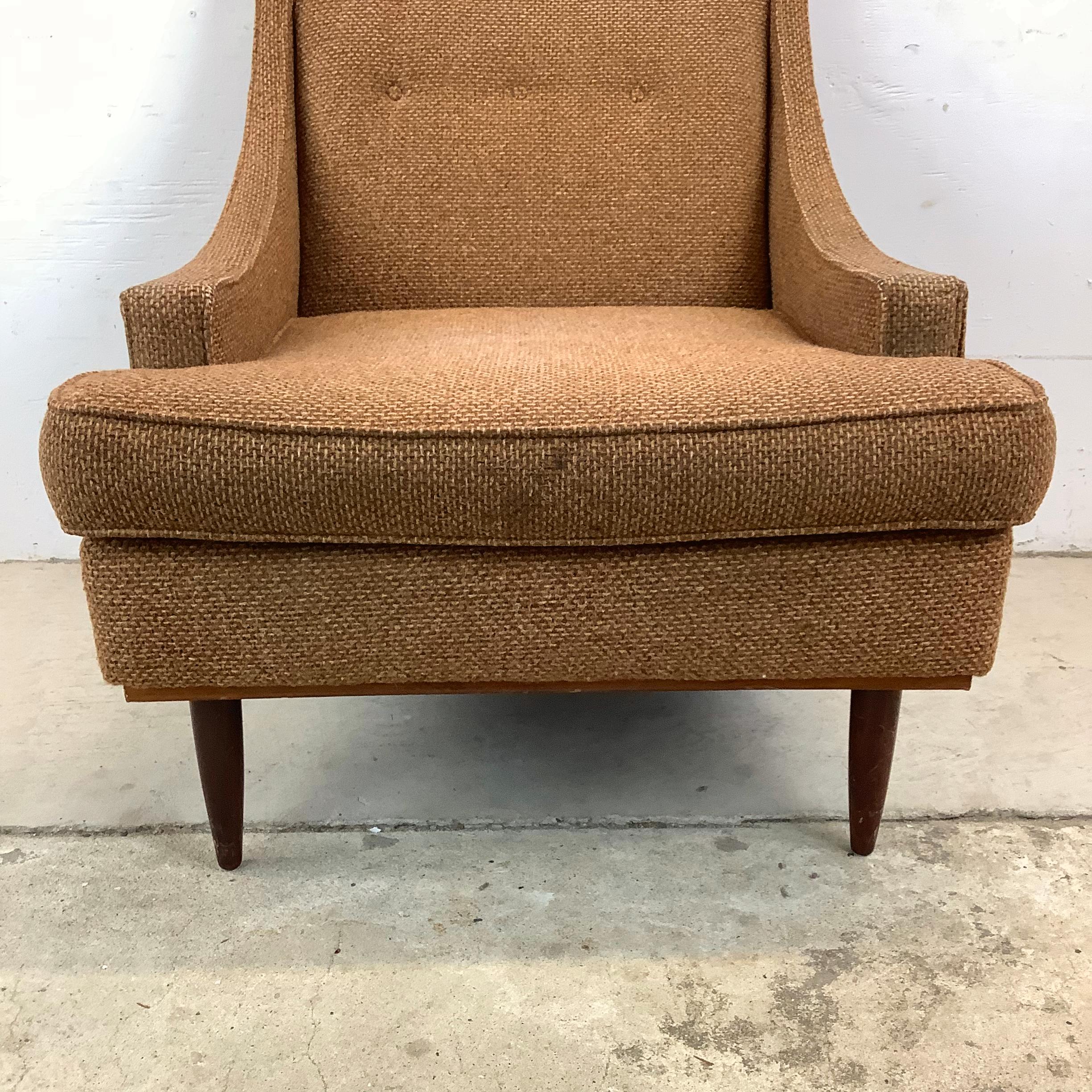Mid-Century Upholstered Club Chair 8