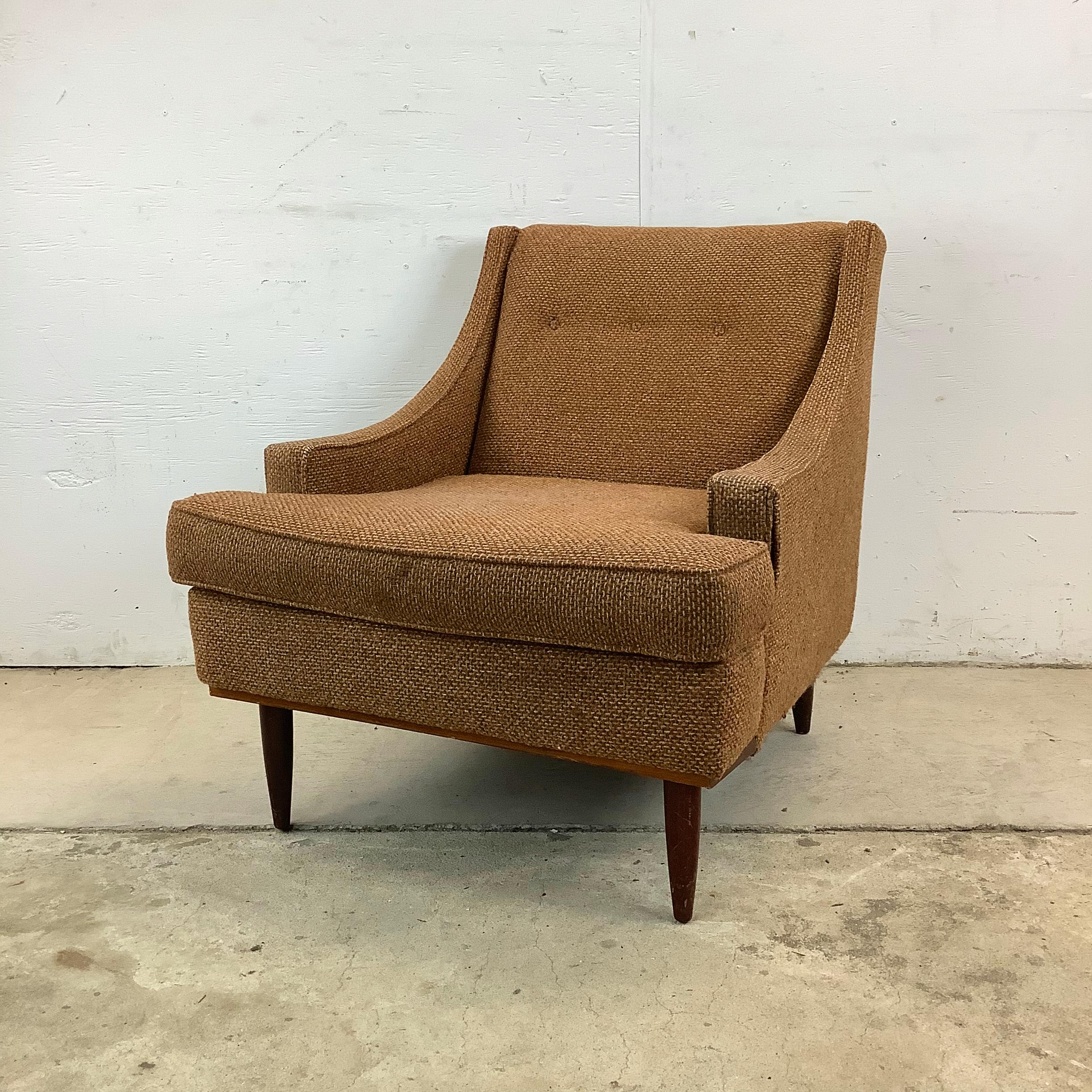 Unknown Mid-Century Upholstered Club Chair For Sale