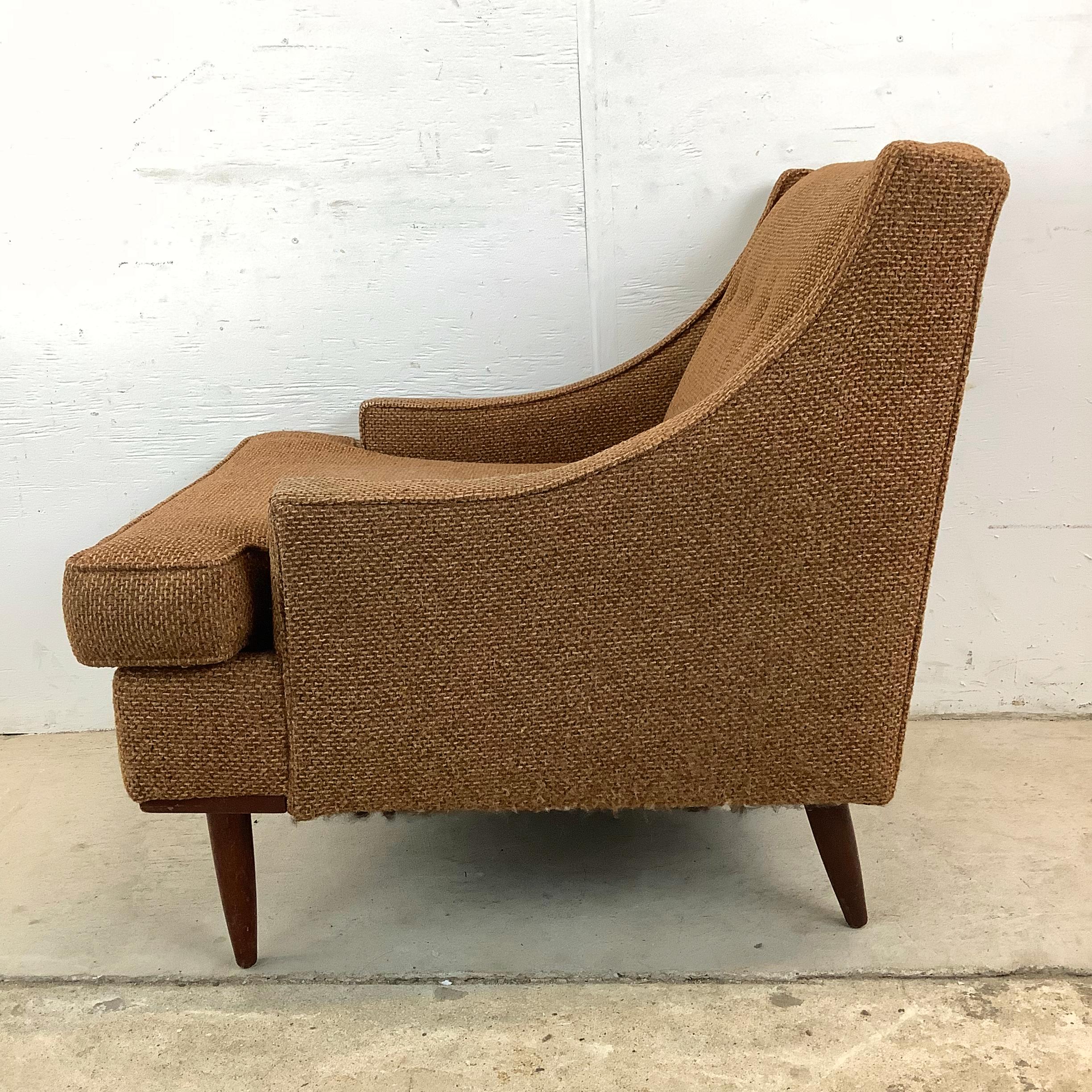 Other Mid-Century Upholstered Club Chair For Sale