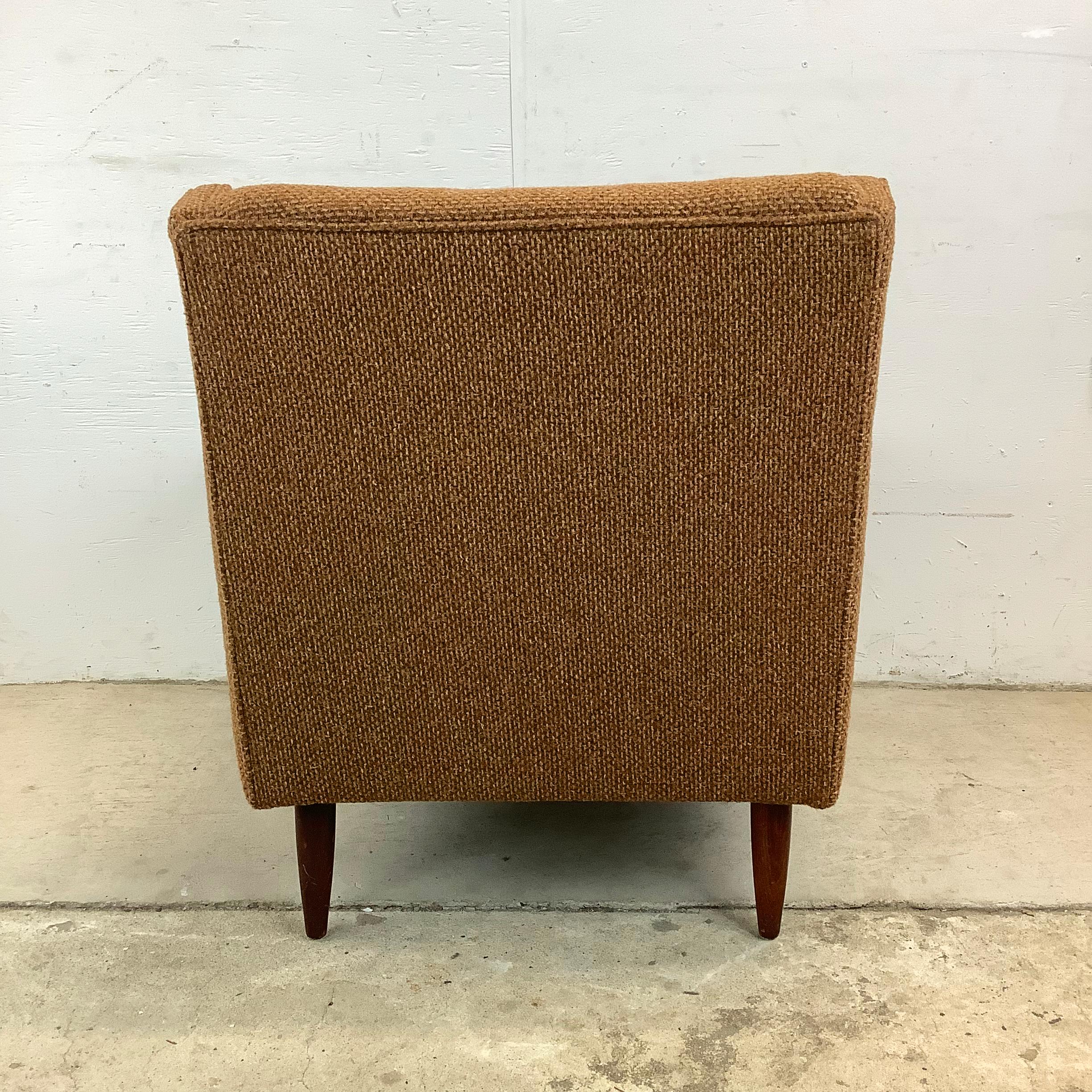 20th Century Mid-Century Upholstered Club Chair For Sale