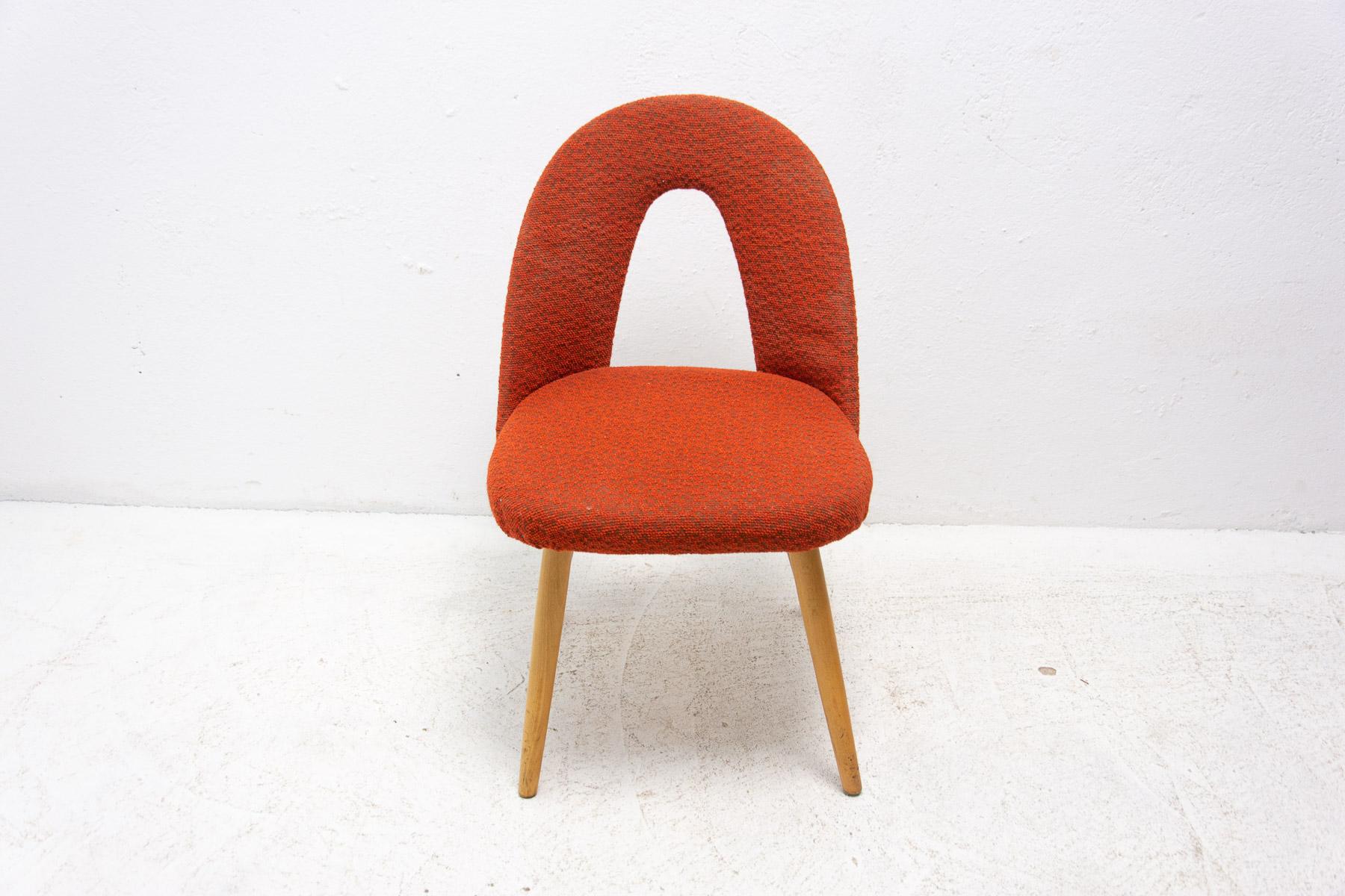 Mid-Century Upholstered Dining Chairs by Antonin Suman, Set of 2 3