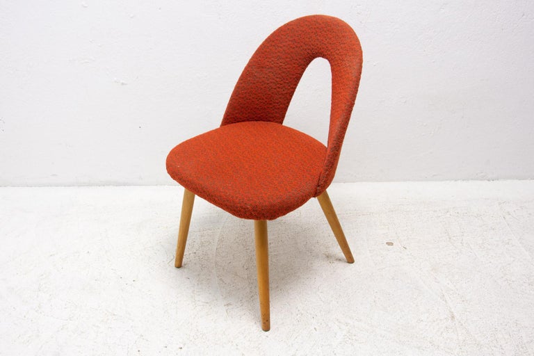 Mid-Century Upholstered Dining Chairs by Antonin Suman, Set of 2 For Sale 8