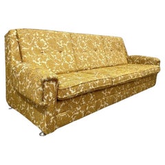 Mid century upholstered folding sofa, 1970´s, Central Europe