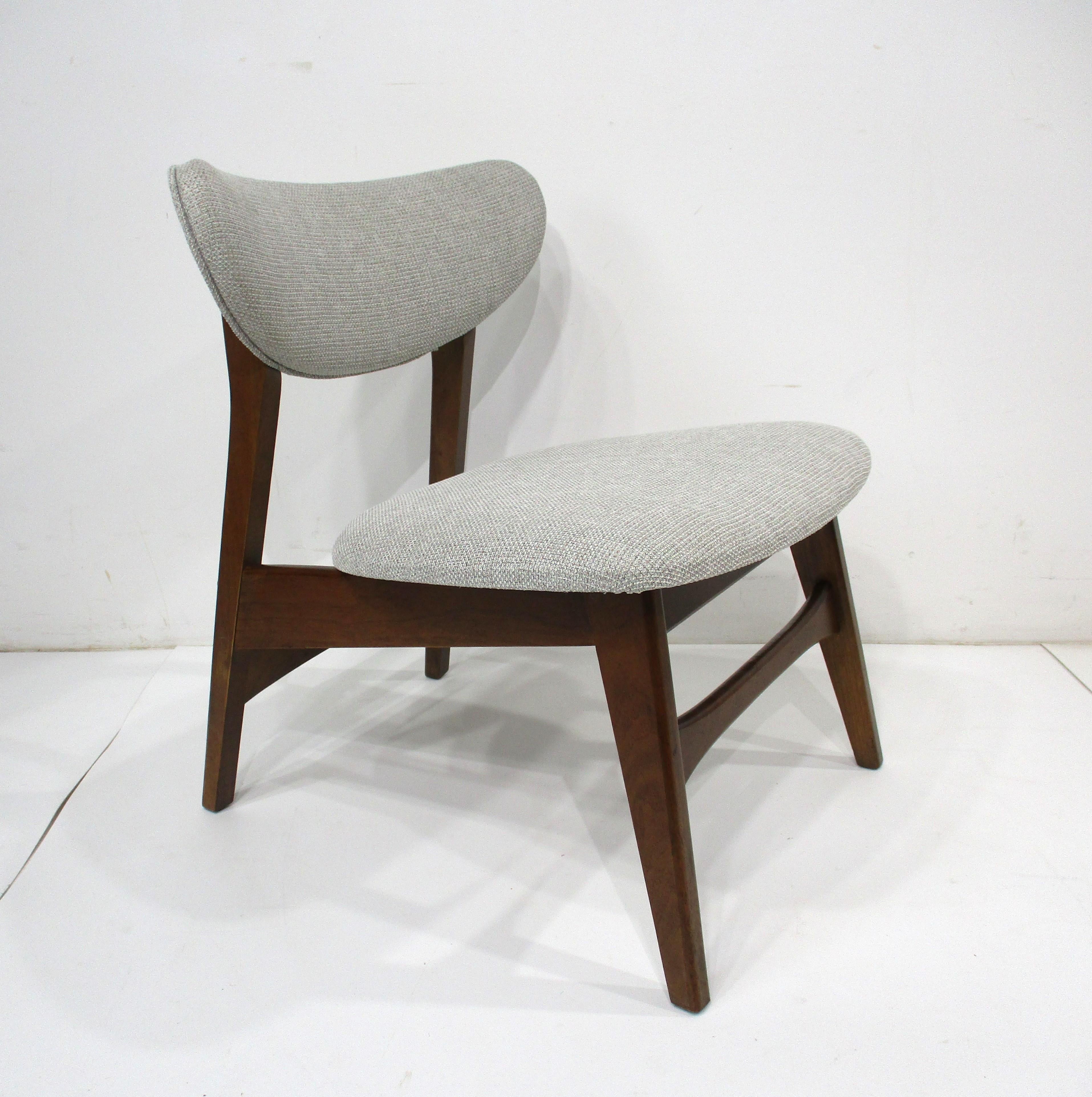 Américain Chaises longues rembourrées du milieu du siècle, style Peter Hvidt en vente